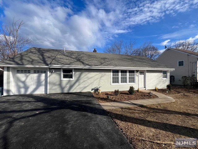 This impeccably renovated ranch home offers three bedrooms and one bathroom, providing a cozy yet stylish living space. The interior has undergone a complete transformation, featuring modern finishes and thoughtful design elements. The open-concept layout enhances the sense of space, while the renovated kitchen boasts updated appliances and contemporary cabinetry. The single bathroom showcases tasteful fixtures and a clean aesthetic. Coat, linen, and pantry closets provide storage space, along with a pull-down attic storage. A brand-new laundry washer and dryer are adjacent to the dining room/kitchen. The attached one-car garage can be utilized as a bonus room! Conveniently situated close to shopping centers, bus stops, and parks. With a focus on functionality and aesthetic appeal, this three-bedroom ranch home is a turnkey haven for comfortable and modern living. Owner holds an NJ real estate license.