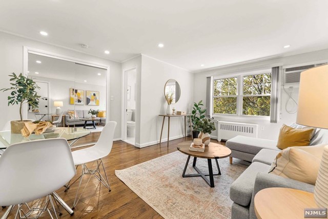 Come see this newly renovated 1 bedroom, 1 bath, pet friendly co-op before it's gone! Featuring a brand-new kitchen, bathroom & newly refinished hardwood flooring. Maintenance fee includes TAXES, heat, water & Common area maintenance! Parking spot available, although plenty of on-street parking as well! Located in the peaceful town/area of Rutherford.