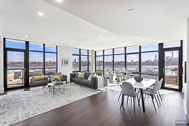THE CHEN AGENCY presents SOLAIA's premier home. Perched on the southeast corner, Residence 1201 encompasses 1903-sf and commands the most incredible Hudson River & Manhattan views. Designed and centered around well-being, this new Gold Coast, 15-story boutique building features just 70 residences boasting a truly impressive array of amenities that will astound you. Interior finishes beyond your expectations. Dark espresso wood floors, Kuche Cucina cabinetry, porcelain waterfall counters, ceramic, porcelain and Krion finishes are accompanied by a host of additional, thoughtful details. Within the building, residents can enjoy their own private spa, aptly called The Sanctuary. In addition to an incredible gym, you'll find a soothing whirlpool, dry sauna, steam room, salt infusion room, resident lounge, co-working space, conference room plus a gorgeous rooftop outdoor lounge with barbecues and fire feature. Contact NELSON CHEN at 201-886-8000 or Nelson@ChenAgency.com
