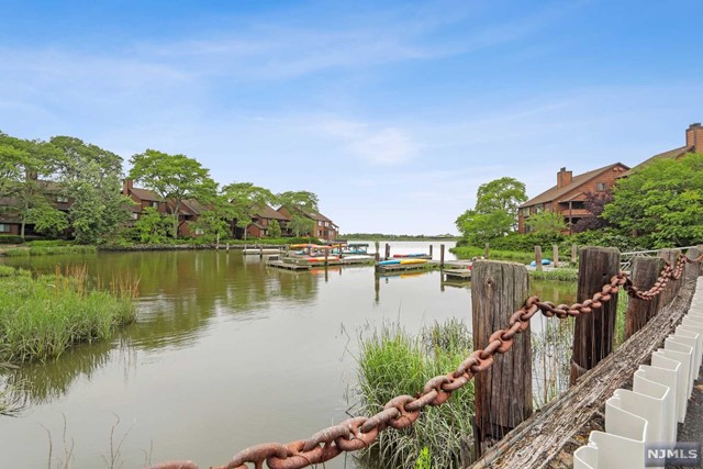 Welcome to Harmon Cove Townhomes, nestled in a country club like setting yet so close to NYC. This 3 bedroom 2.5 bath Portsmouth unit, has one of the Most Desired Locations in the Complex. Right on the banks of the river, you will witness serene views of sunsets & boats going by from your large private terrace. This duplex unit is well maintained, approximately 1780 square ft of open concept living. 1st level- living & family rooms,FP, stainless steel appliances and white kitchen cabinets with marble tile, lovely terracotta floors, large dining area, half bth, w/d. Three well sized bedrooms with large closets and 2 full baths, make up the upper level. A large storage unit is right next to 2 covered car spaces .Harmon Cove is a beautiful gated community offering many top-of-the-line amenities including 24hr security, pool area, clubhouse with dining/bar, children's playground, Dog park,basketball/tennis and marina. Bus stop on premises, shuttle to train. What a grand lifestyle!!