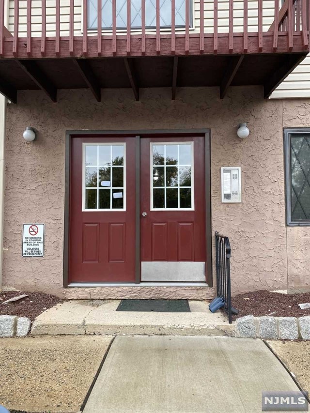 Freshly painted 2 bedroom Condo. Kitchen recently updated with granite counters, tile backsplash and new appliances. The condo features living room with dining area, kitchen, master bedroom with walk-in closet and a good sized second bedroom. Two parking spaces are provided. Across the street is a large Bergen County Park.