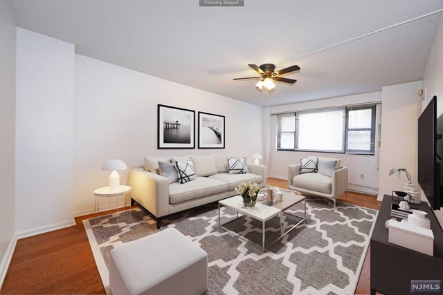 Great opportunity! Priced to sell! 1 bedroom condo "(not a co-op)" in 24/7 doorman building with gym, laundromat and superintendent onsite. The unit is on the 1st floor and features hardwood flooring, ample closet space, and has been updated with stainless steel appliances. Located on prestigious BLVD EAST right across from the gorgeous NYC skyline & Hudson River, with a 15-minute bus to NYC at doorstep. Prime location in a charming walkable neighborhood with restaurants, cafes, grocery and parks nearby- no car needed! Low maintenance fees and low taxes make this an incredibly affordable opportunity for owner-occupancy or investment. Call today for a private tour!
