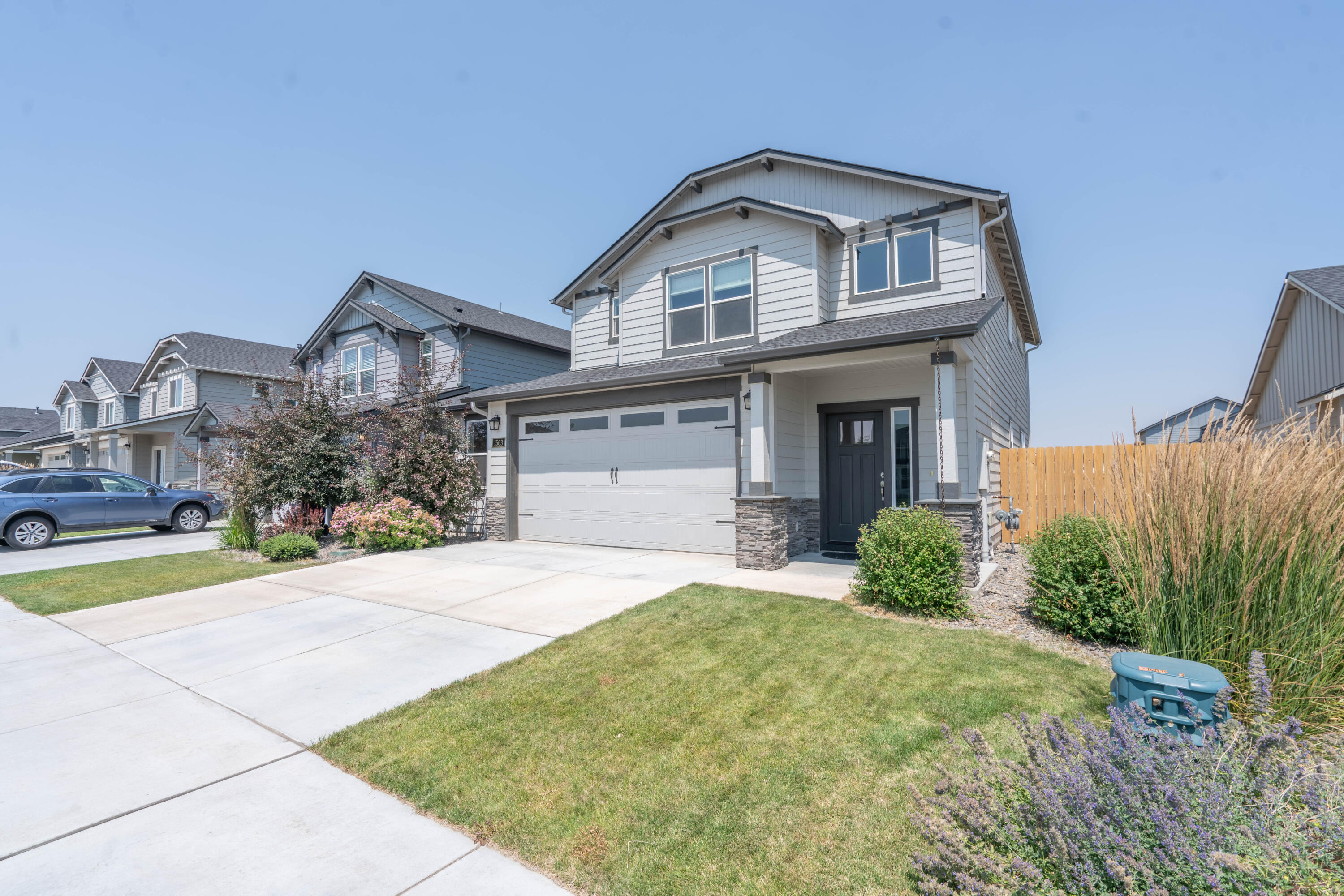 Don't miss this must-see, move-in ready townhome in the highly desirable Canyon Ridge neighborhood of NW Redmond—close to the new community park! This impeccably maintained home features an open-concept floorplan filled with natural light and ideal for entertaining. The chef's kitchen boasts top-of-the-line appliances, abundant counter and cabinet space, plus a coffee bar and built-in workspace. Upstairs, enjoy a spacious primary suite with a large walk-in closet as well as two additional bedrooms connected by a convenient Jack and Jill bathroom. The fully fenced backyard offers a generously-sized, landscaped outdoor space with a covered patio—ideal for relaxing or hosting. Close to schools, shopping and easy access to Hwy 97 for Bend commuters. Exceptional value—come take a look!