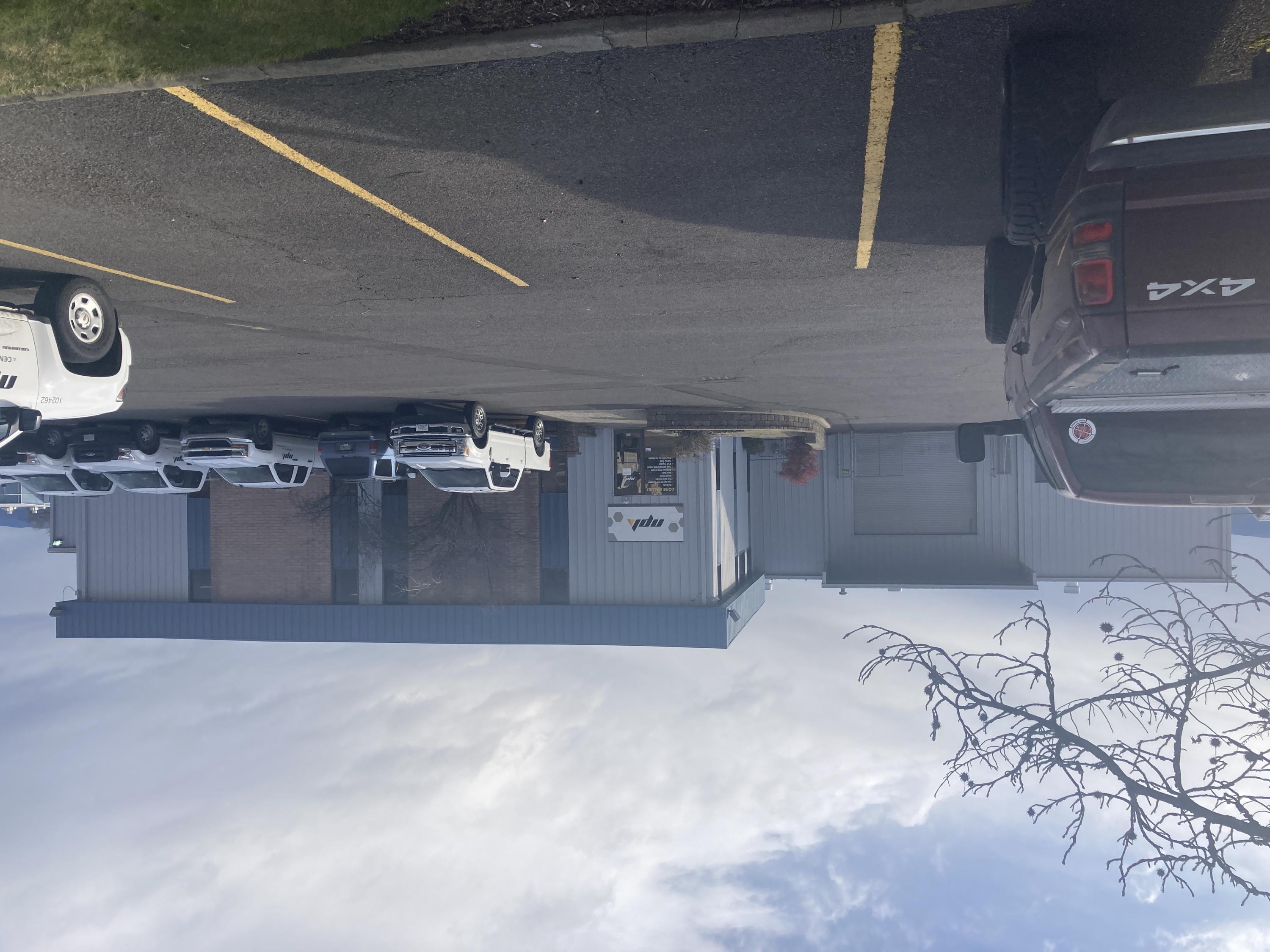 Rare industrial property.  21,750 square feet on 3.5 acres of high visibility land with frontage on Highway 62.  lobby, many offices, conference room.  Fully Fenced with two entrances.  Loading dock.  Large yard for equipment.