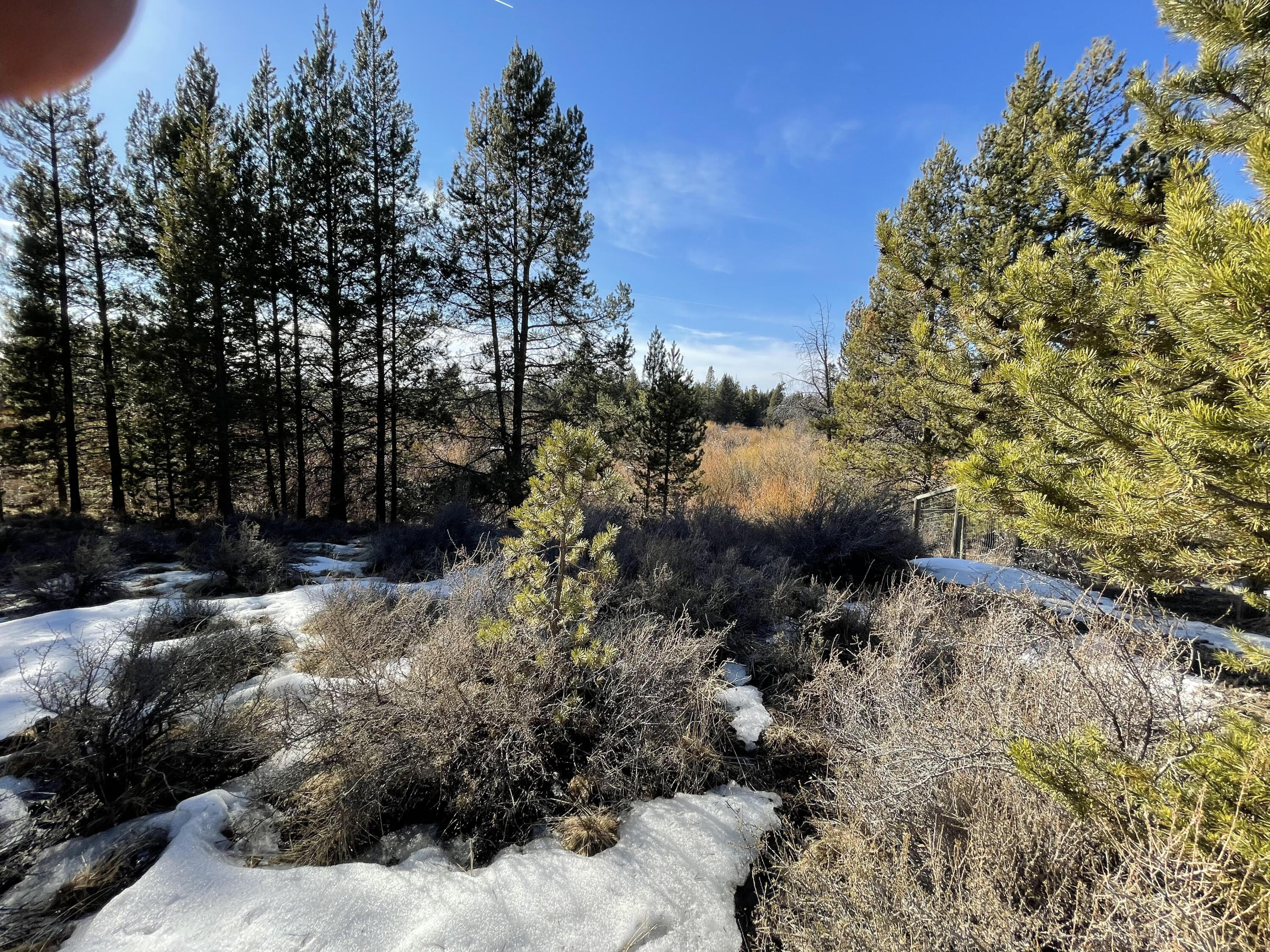 Stunning riverfront lot, near golf course. Paved road, super location. Elevated site overlooking Little Deschutes.
