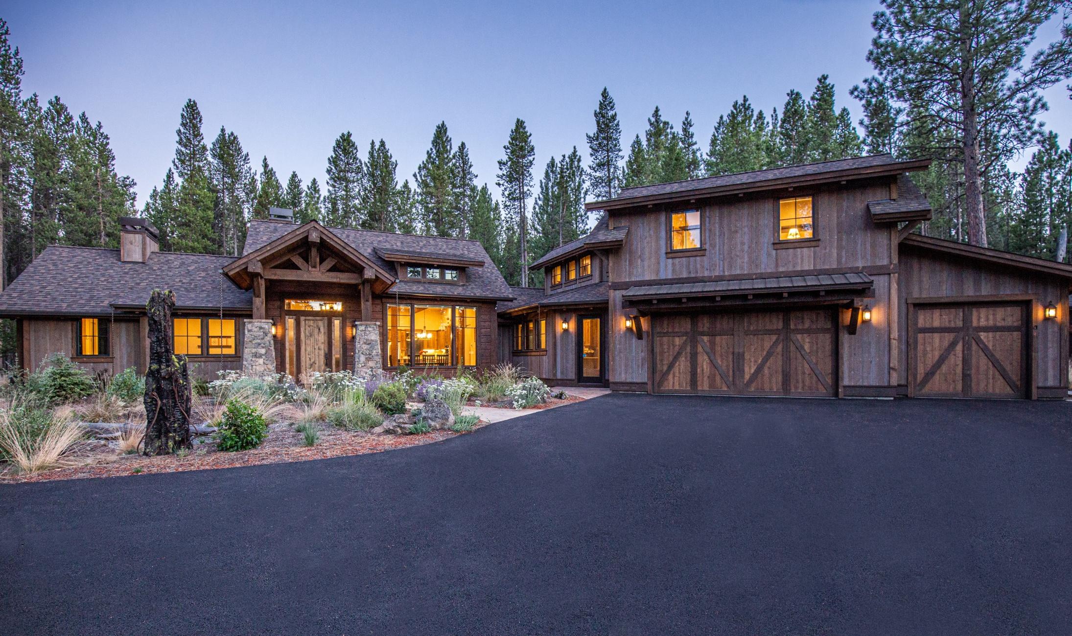 Privacy and luxury await at this premier residence in the gated community of Caldera Springs. Revel in community amenities including the Caldera Links, Quarry pool, tennis, fly fishing, kayaking, and 9 miles of trails—all minutes from Sunriver, Mt. Bachelor, and Bend. This beautifully appointed home offers 2,892 square feet of living space with 4-bedrooms (2-main floor suites), 3.5-baths, office, and bonus room with family space. Open integration of the kitchen, dining, and living area is perfect for entertaining. Quality craftsmanship and gorgeous architectural elements including soaring ceilings, gleaming hardwoods, exposed trusses, and extensive stone and rock make this a warm and inviting mountain retreat. Enjoy blue skies and warm summer breezes from the year-round outdoor spaces including covered patio with gas fireplace, covered hot tub, and BBQ area. Roast smores under the stars around the  fire pit while you share the adventures of the day. Create a legacy for your family!