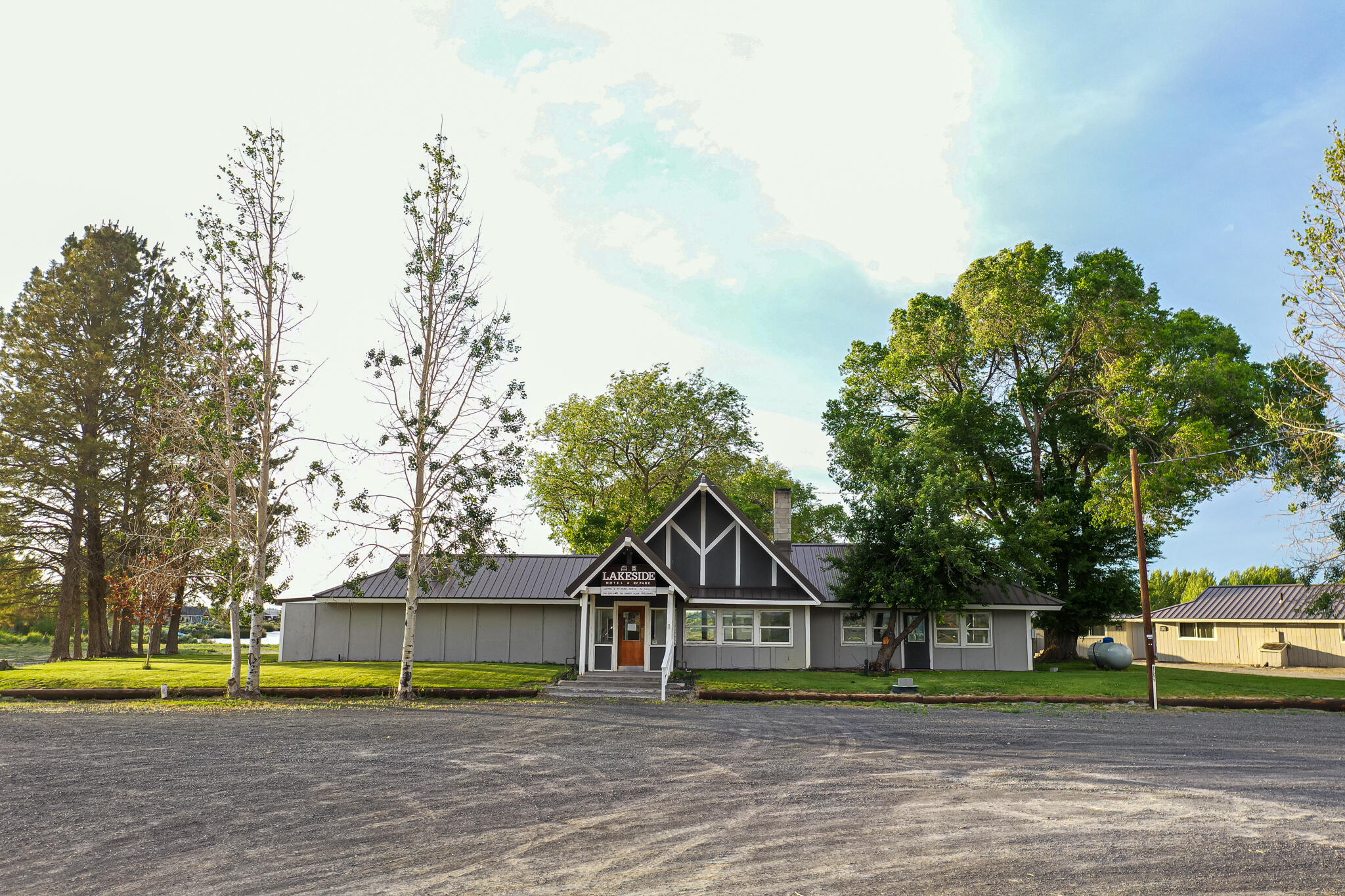 Welcome to Lakeside Motel & RV Resort - a unique investment opportunity on the banks of Baert Lake in Christmas Valley. This established 7+acre property offers 10 updated motel units, 17 RV sites, 4 lease sites and a restaurant facility.  This resort offers proximity to renowned attractions for the adventure seekers like Fort Rock, Sand Dunes and Crack in the Ground. The motel rooms and restaurant have all been remodeled. Each motel room with a covered porch and lake view.  RV sites offer an onsite bath house and full hook ups.  The property has a strong income history and information will be made available for prequalified Buyers.  Quality upgrades are: All motel rooms, new roofs, remodeled dining room, septic and sewer lines and a RV shower bathroom stall. Priced below appraisal, this versatile resort is a prime opportunity for investors or entrepreneurs!
