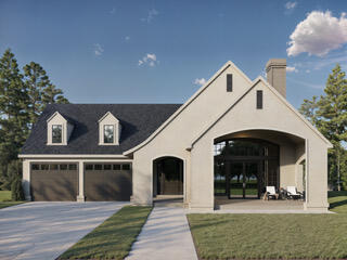 Stunning, unique Modern Tudor Style home with majority of the home being Main level living, featuring a 714 sqft ADU on lower level that can be used for many purposes! Main floor has 3 nice size bedrooms and separate office, as well as 2.5 baths, including a primary suite, spacious Living and Dining room areas, with a very vogue kitchen boosting stunning Thermador appliances. The covered outdoor patio and covered side deck along with spacious 2 car garage and bonus Gear Storage room, round out the main part of this one of a kind home.  The ADU (Accessory Dwelling Unit) on the lower level gives way to having a multi-use space with a 1bedroom bathroom, living room, & kitchen featuring Cafe style white and gold appliances. Additionally there is a separate garage/entry off of backside of the house via an alley. All just being a few miles to downtown, Shevlin Park,  NWXing, & 30+ min drive to Mt Bachelor! Listing agent is related to builder but has no financial interest/ties to the company