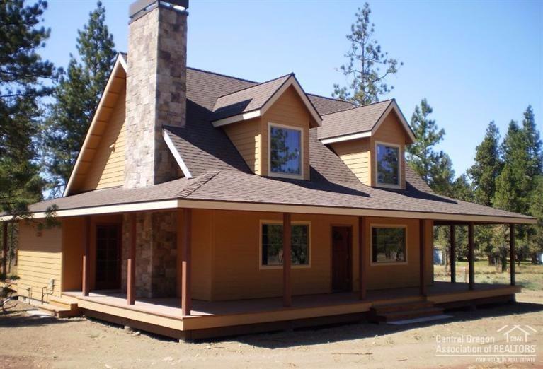 Sisters Mini-Ranch. Very convenient location minutes from Sisters, convenient to Redmond and Bend. Great wrap-around porch/deck with knotty alder soffit & canned lighting. Heat pump, wood burning fireplace, fully fenced with electric gate & 3 horse loafing sheds. Portable feed/tack room is negotiable. Heated shop area in pump house. Would make a great second home, vacation rental or full time residence. All stainless steel appliances with propane cook-top included. Plenty of natural light, vaulted ceilings.
