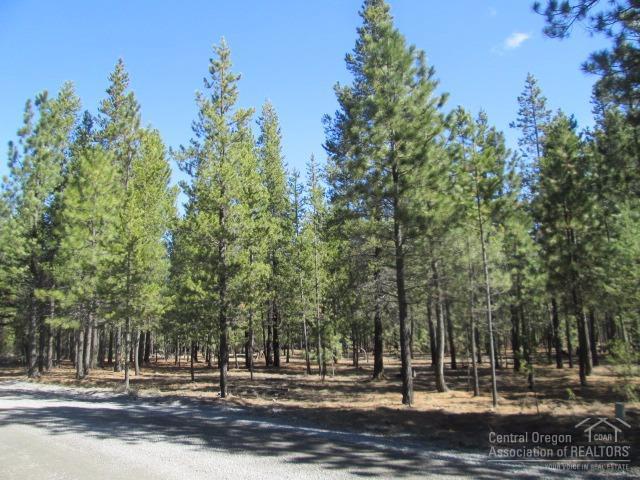 1.56 Acre lot with mature Ponderosa and Lodge Pole Pine Trees. Property has been cleaned. Borders common area on back of property. Only minutes to the Deschutes River, Lakes and Deschutes National Forest.
