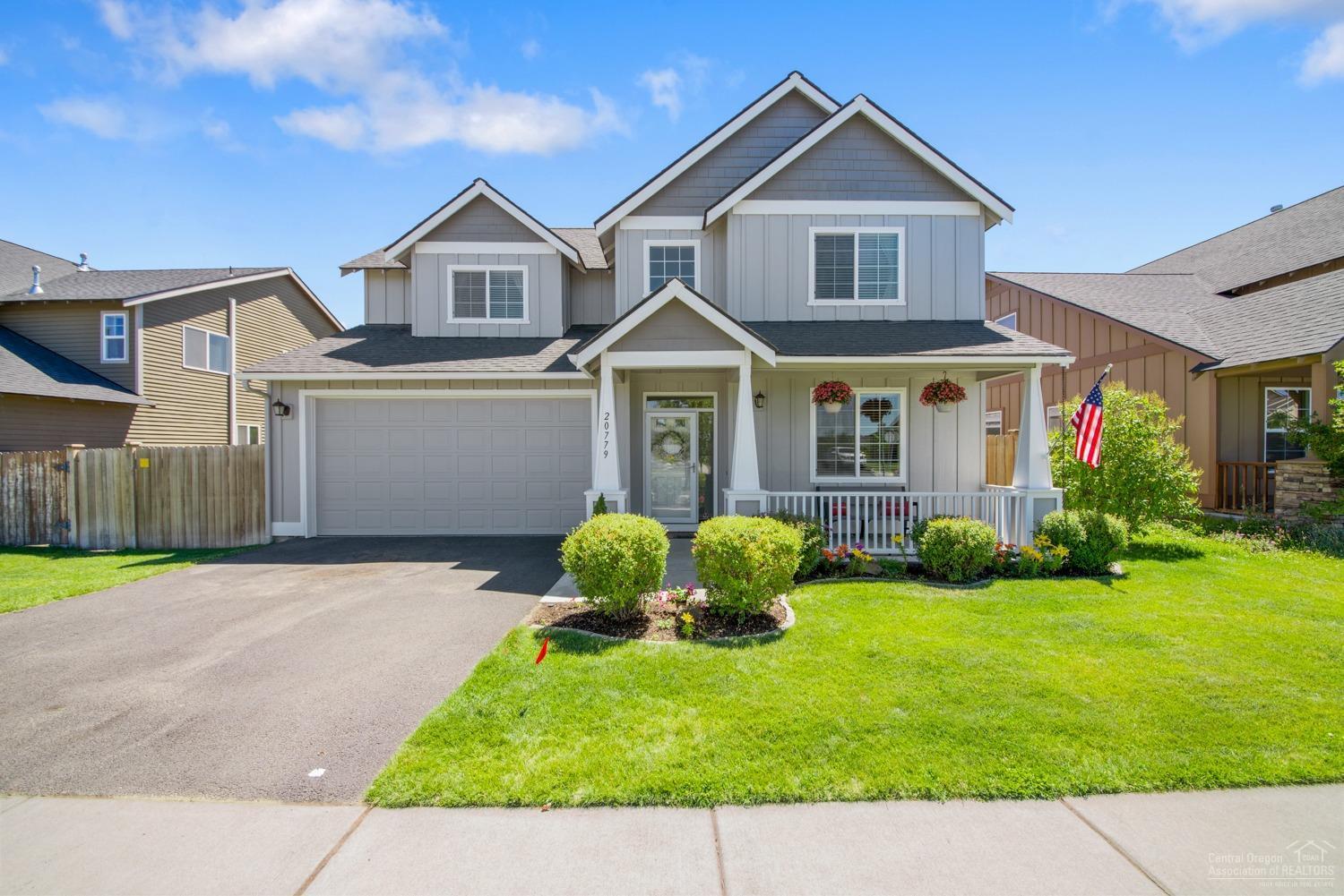 Great 4 bedroom opportunity with 3 full baths, in a very nice NE Bend neighborhood. Easy access to both Bend, Redmond & the airport (RDM). Vaulted master suite with walk-in closet & travertine tile bath. Office/den (4th BR) on main floor with full bath in hallway. Huge bonus room, 2 bedrooms & full bath upstairs. Gorgeous hardwoods on main & Venetian plaster walls. Granite kitchen with pantry opens to the great room. Fantastic fenced back yard with large patio, hot tub, fruit trees, dog-run & storage shed.