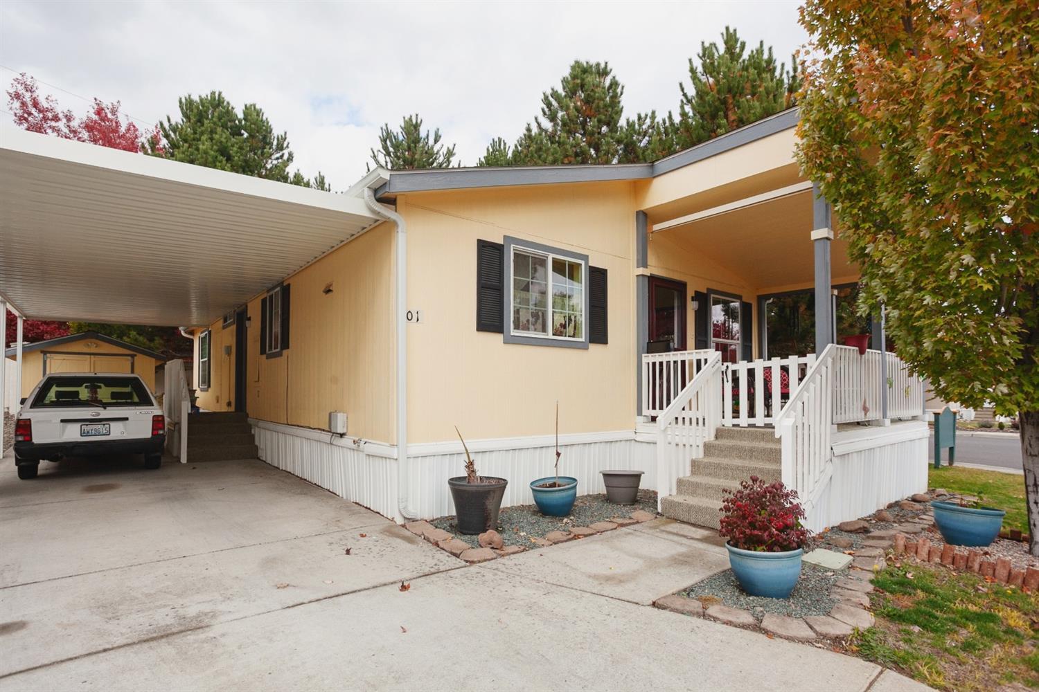 WOW-#1 space in the very desired San George Estates, an all-age park that offers a clubhouse, pool, exercise room, playground and much more. The 2 bdrm 2 bath home has been well-maintained with new flooring this past April, interior & exterior paint were completed 3 years ago and the heat pump was just serviced per seller. The front of home offers a cozy covered front porch with carpet recently installed. The interior of home offers lots of natural light and vaulted ceilings which make the home appear much larger. The beautiful-spacious well laid out kitchen/dining room offer plenty of counter space and cabinets with a built-in desk/computer area for those large gatherings. All appliances are included even the washer & dryer. There is a 10x12 shed at the back of the carport and a very low maintenance side/front yard with partial in-ground sprinklers. Lawn service can be included at an add monthly fee. All occupants over 18 yrs must be approved by Park Manager to reside in the park.
