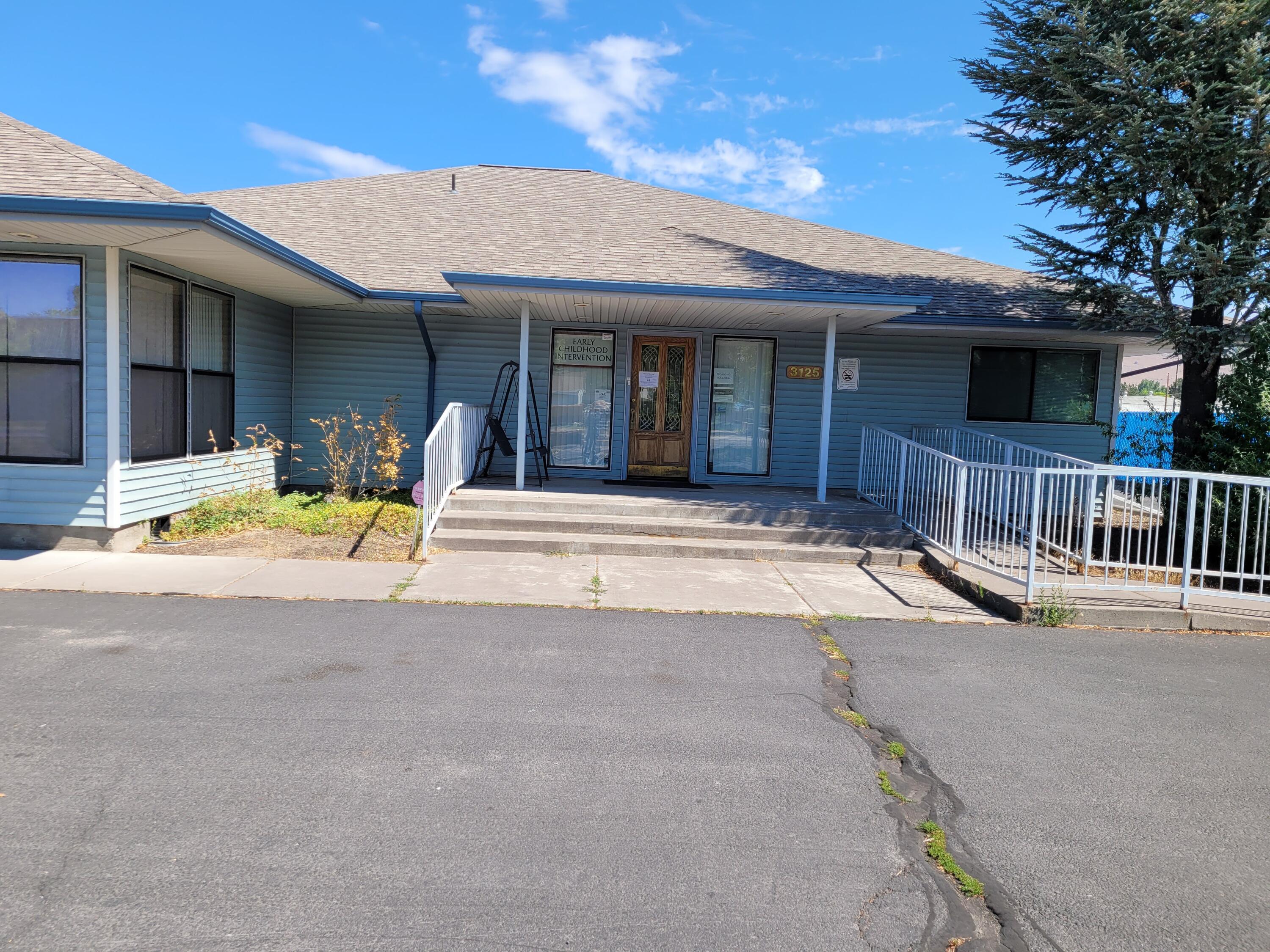 Nice, stand alone office building with off-street parking.  Up to 9 separate offices, reception area, secretarial area, 2 bathrooms, partial kitchen.  High Speed Internet is installed but not active.