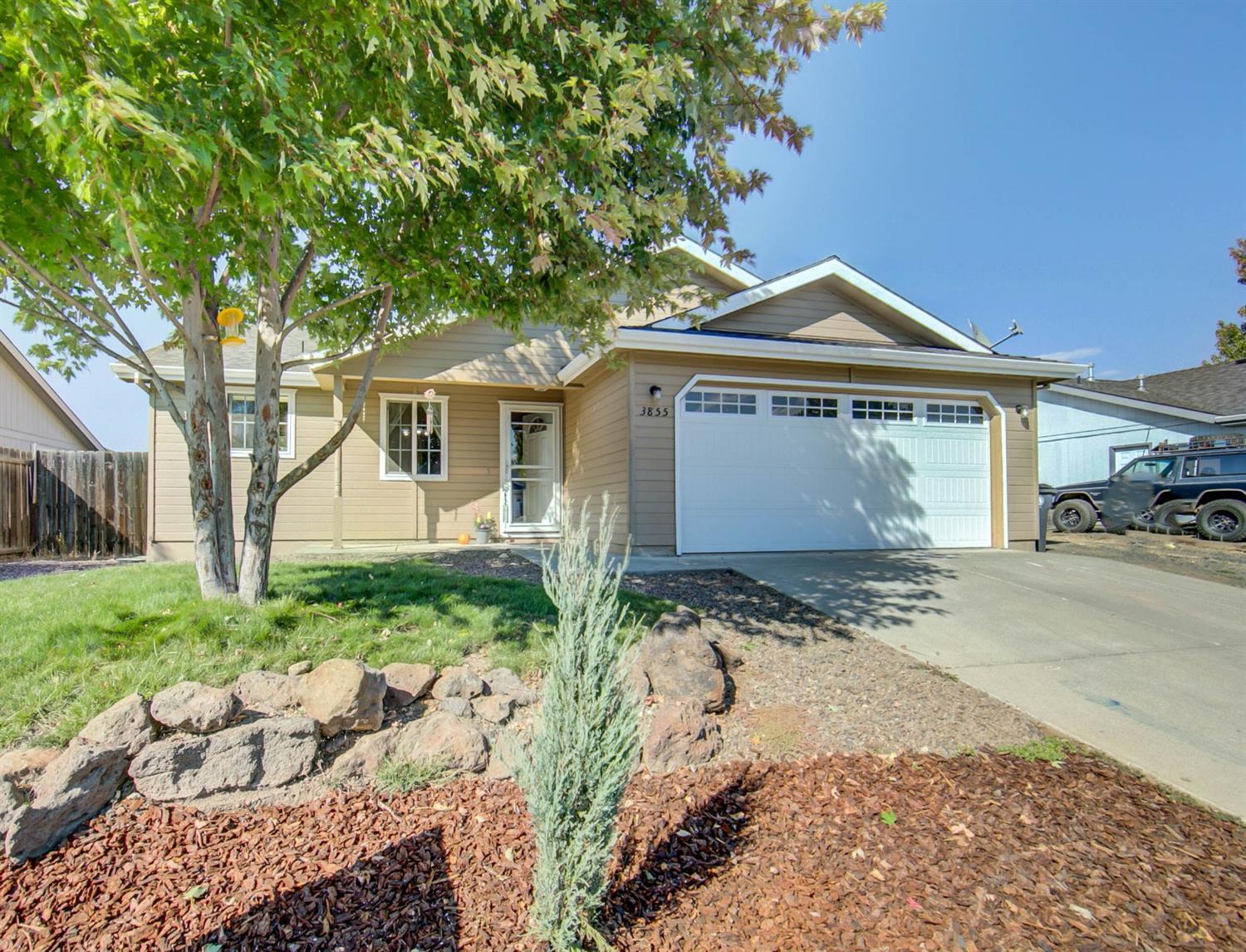 This lovely starter home is cute, cute, cute and ready to move into! It has a wonderful, light and bright split-floor plan so the master is on one side w/the other guest bedrooms on the other with NO hallways so the size feels open and spacious throughout. The kitchen has plenty of storage and counter space for cooking, and the patio and backyard provide a great space for gardening, relaxing, a dog run, as well as an RV storage area on the right hand side of the home. This one won't last long!