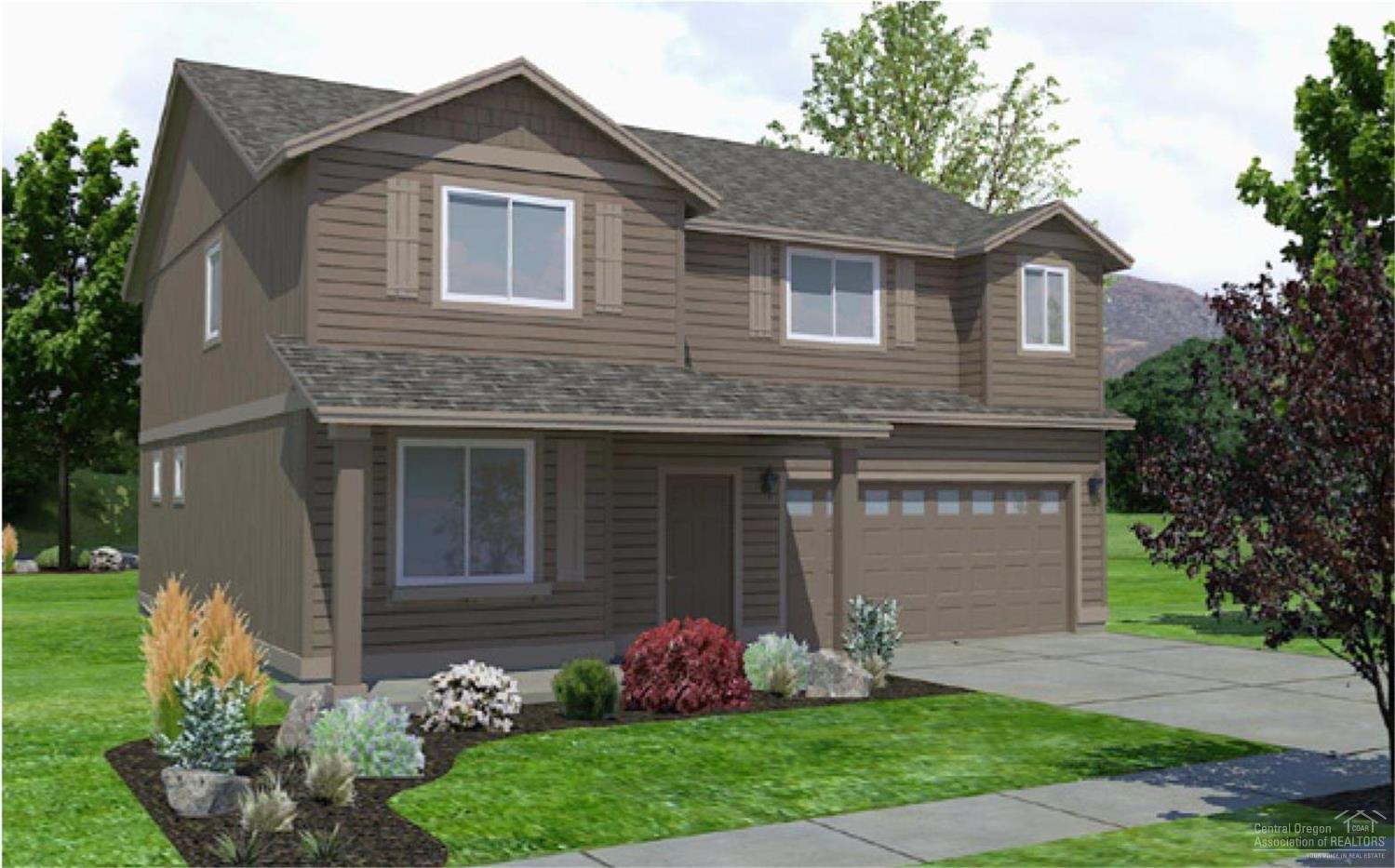 Teton floorplan with 4 large bedrooms plus a den that can be a 5th bedroom. Monticello Estates by Hayden Homes is now selling. Lowest priced new home community on the NE side of Bend. Pictures are of similar home. Check out virtual tour. This is a personalized home for comps only. Approx. build time is 6 months. Lock in your price today on many lots/floorplan.