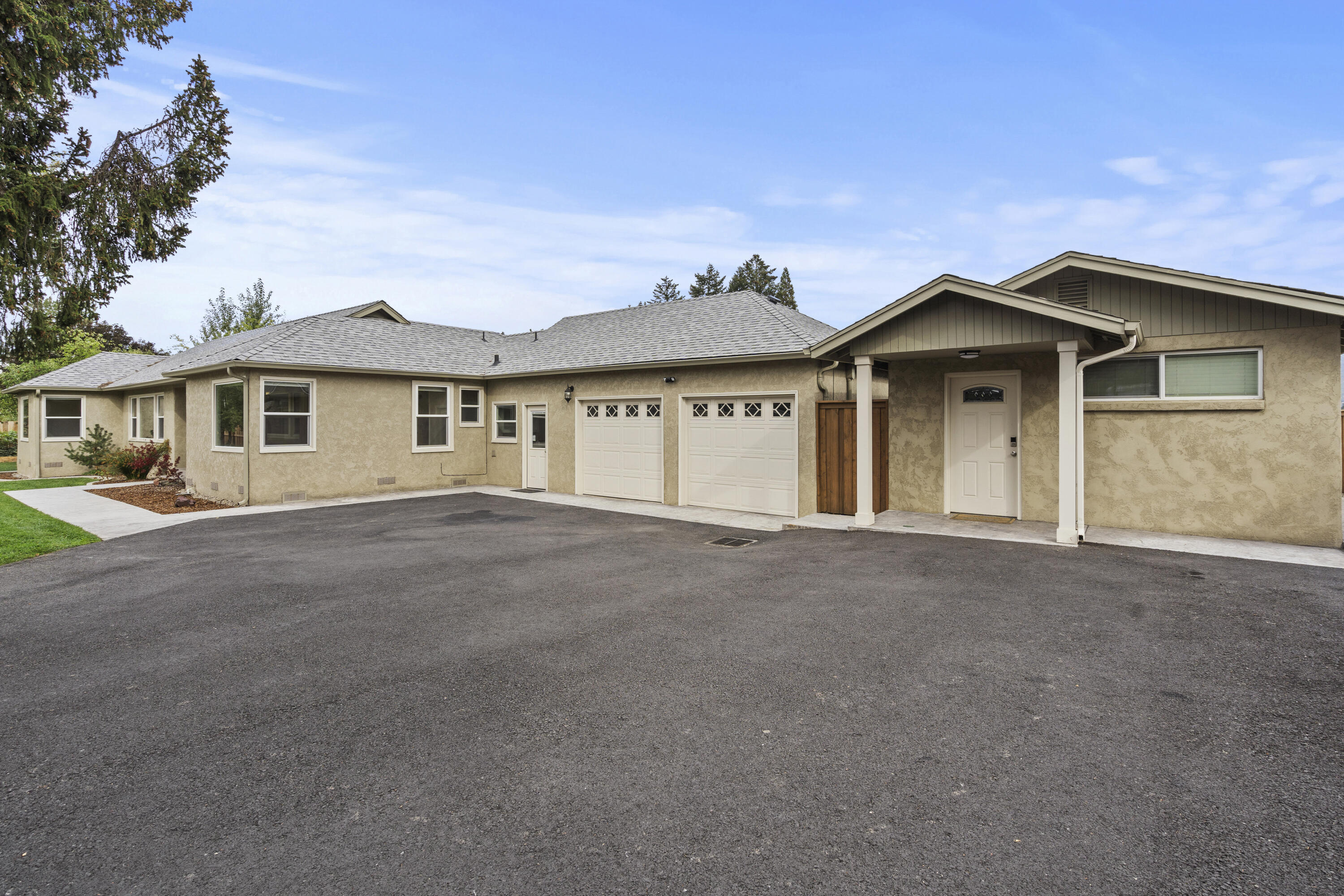 Welcome to 1961 Cloverlawn Dr. This beautifully remodeled 3-bedroom, 2-bath home sitting on a beautifully landscaped .48 acres! Spanning 1,832 sq ft, this property is perfect for family living and entertainment. The guest house offers additional space for visitors or rental potential. Enjoy the comfort of a new heat pump year-round.  Outside, you'll find a stunning concrete patio, a lovely gazebo and meticulously landscaped grounds, complete with in-ground sprinklers making maintenance a breeze. This home combines modern updates with serene outdoor living. Don't miss this gem!