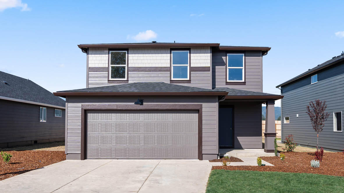 A new DR Horton community in beautiful Medford! THE NEWPORT home is a 5 Bedroom 3-bathroom 2 story home with a 2-car garage! Open concept floor plan with Quartz countertops, premium laminate flooring, stainless steel appliances with gas large island and pantry! Hi-efficiency furnace, Smart home package and new home warranty, we've got you covered! See sales agent for more details. Renderings and photos are representational of the plan, but not actual home. Specs, features, colors and masonry vary.