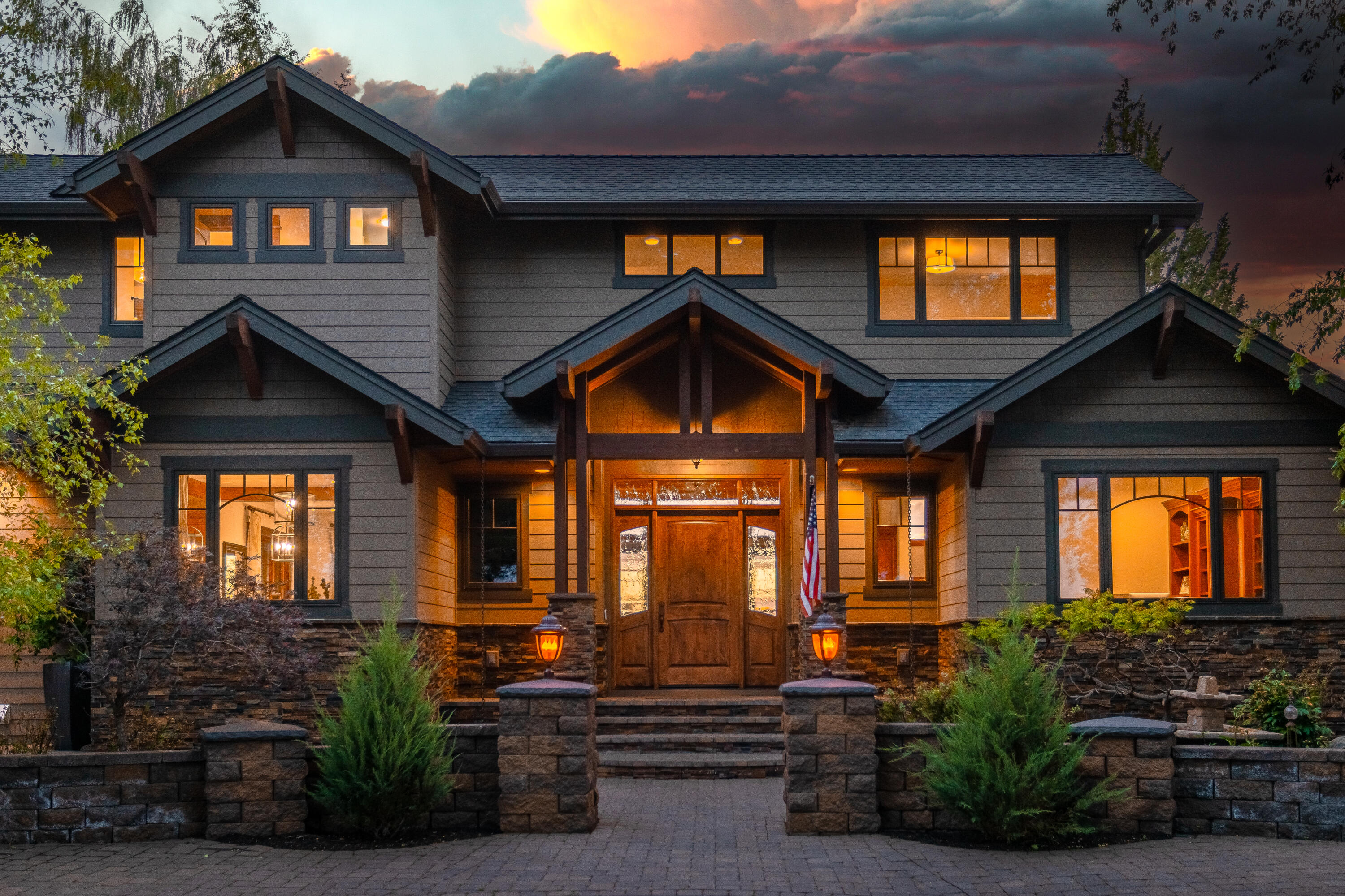 This stunning family compound, just minutes East of Bend, is now being offered for sale! The 12.97 acre estate offers expansive mountain views, a 3-stall equestrian barn & arena, 3000+ sq ft shop, and guest house. Walking into the custom built 4,324 sq ft main house, you will be greeted by an abundance of natural light from the westerly facing home. Nearly every window of this rural retreat offers pastoral and Cascade Mountain views. The main house includes 3 bedrooms with en-suite bathrooms, a large office, theater room, and 2 car garage. Entertain your family and friends with built-in indoor/outdoor audio system, impressive outdoor water feature, covered patio, and indoor/outdoor fireplaces. The recently renovated two bedroom guest house provides owner with income opportunity or space for visitors. Main house was remodeled/rebuilt in 2008. Come discover this rare opportunity on Ward Road.