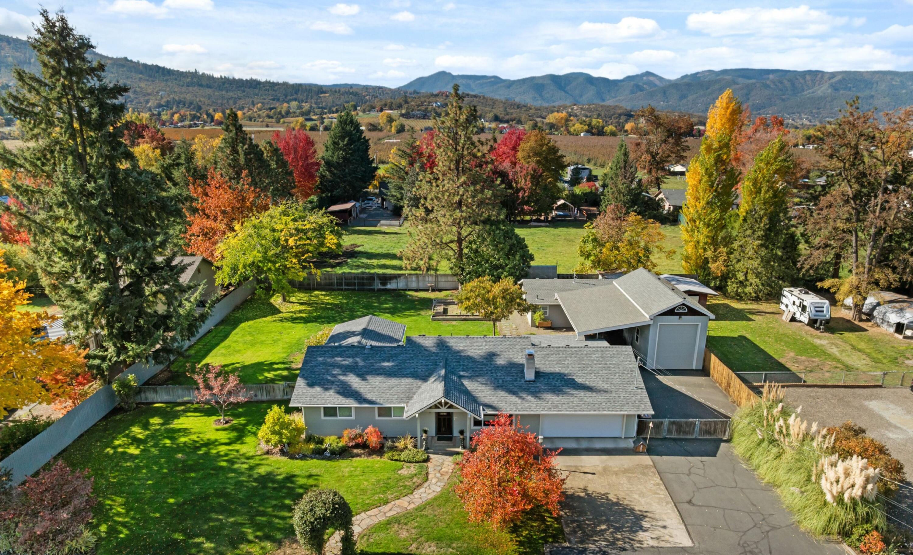 Experience timeless country charm on nearly half an acre of parklike property in an
unbeatable location! This beautifully remodeled home features numerous upgrades and amenities, including a stunning kitchen (with beautiful, functional cabinetry) and
an equally gorgeous primary suite, a peaceful rural setting, and yet is still close to
everything. Enjoy an impressive 21' x 26' workshop, a full RV garage, and more than
ample additional parking-perfect for hobbyists or those with extra vehicles. The
property also includes a sought-after detached furnished 2-bedroom ADU, ideal for guests,
extended family, or rental income. Wonderful schools, too! A rare find offering
space, functionality, and modern touches throughout.
