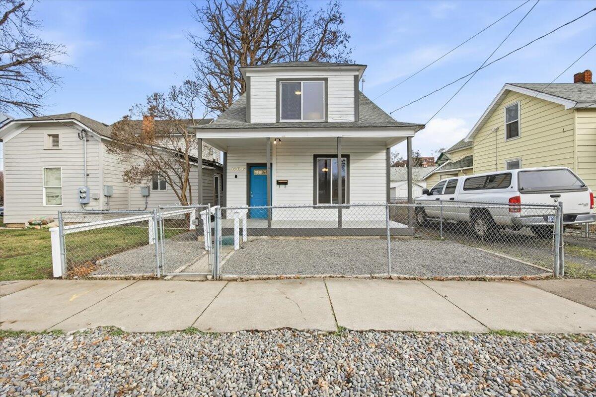 Welcome home to this adorable, updated farmhouse-style beauty in Pendleton! With 3 bedrooms, 1.5 baths, and 1,310 sq ft, this home is truly move-in ready and full of character. Start your mornings on the 20x8 covered front porch, then enjoy comfortable living with a cozy living room and a spacious dining area that could easily double as a family room or flex space. The kitchen opens to the backyard for effortless entertaining and indoor/outdoor meals. A full bath and large laundry room with great storage complete the main level. Upstairs you'll find three comfortable bedrooms, two featuring walk-in closets, plus a convenient half bath. Outside, the fenced backyard offers room to relax, play, or garden, along with a tool shed for extra storage. Newer central air and forced-air heat add comfort year-round. Close to restaurants, shopping, parks, schools, and more, this one is a must-see!