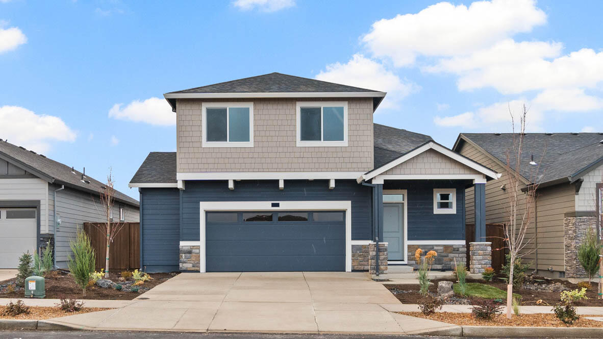 Welcome to Stevens Ranch, the highly anticipated master planned community in SE Bend featuring parks, walking paths, the new Bend library, shopping & restaurants!  Our Diamond plan offers an open concept living area features a lovely fireplace that seamlessly connects the kitchen & dining spaces. The gourmet kitchen features stainless-steel appliances, and quartz countertops. The primary is luxurious with soaking tub, double vanity & walk-in closet. covered patio, Smart home features & new home warranty. Buyer to receive closing cost credit and a special rate incentive through builder's preferred lender. Ask sales agent for more information. Sales office hours are 10:00am - 5:30pm daily. Photos are representative of plan only and may vary as built.