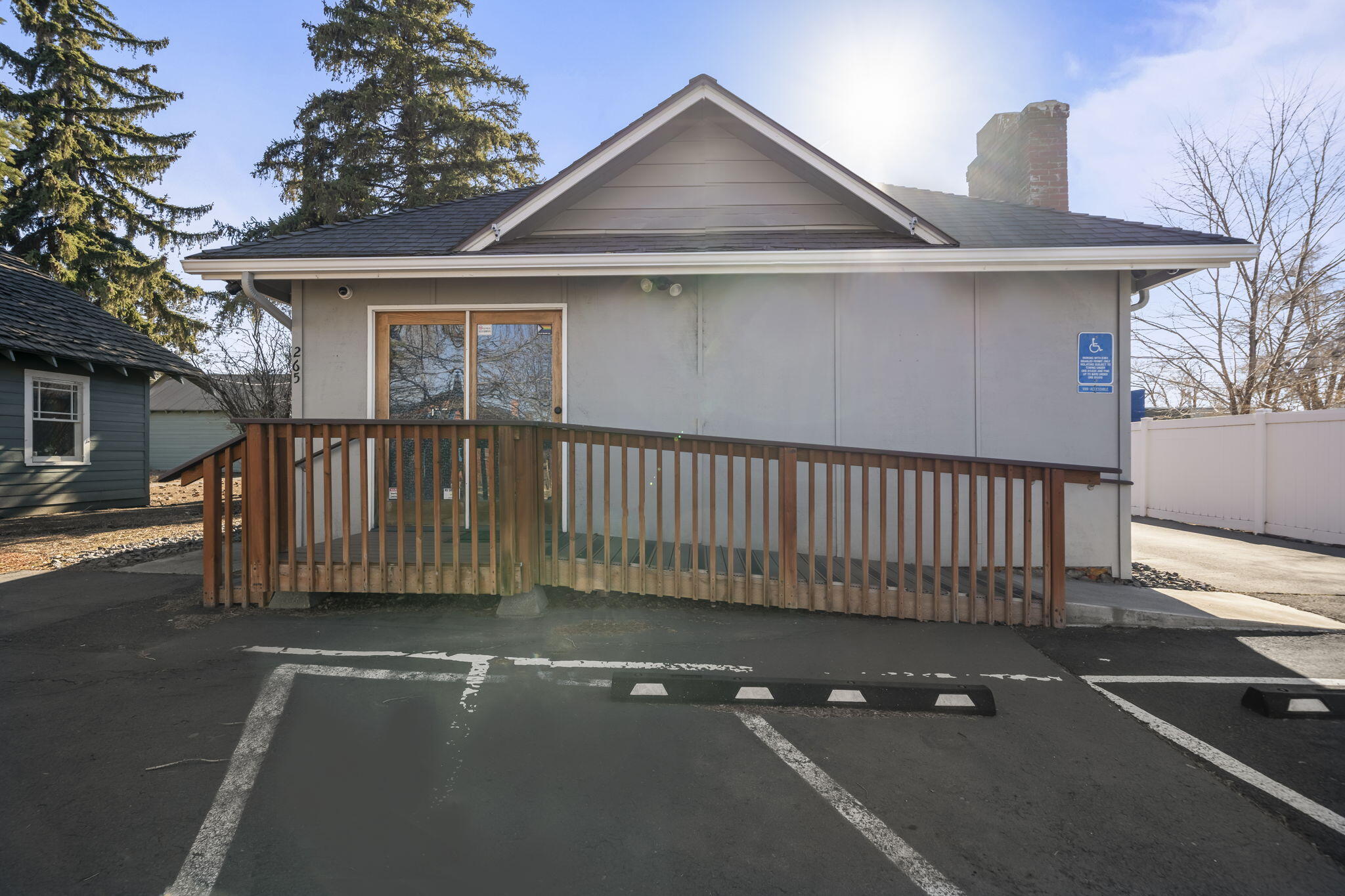 Prime commercial opportunity in the heart of Bend, OR! Ideally located just a block off 3rd Street with quick parkway access, this property is only blocks from the Old Mill District and close to Downtown. Enjoy the convenience of 3 front parking spaces, 3 rear spaces with alley access, and an 8' x 20' city-approved storage container included. The property boasts a 4' x 6' Vault Pro walk-in safe with interior power, a partial kitchen/employee break room, a private bath, and a dedicated office space. Soak in stunning views of Mt. Bachelor and the Cascade Mountains. With versatile CL zoning, the possibilities are endless. Don't miss this exceptional investment or business location!