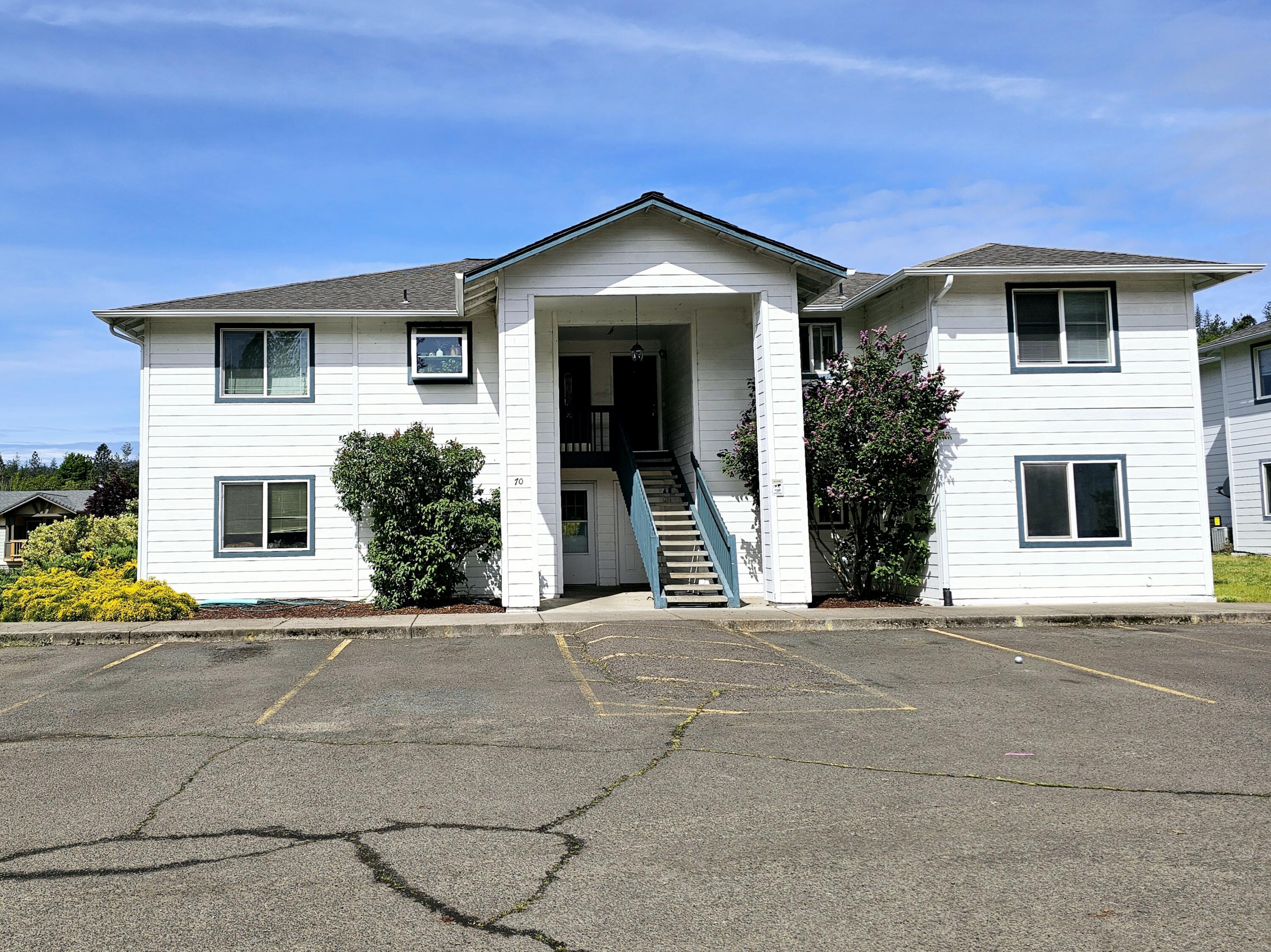 Check out this well maintained, affordable, 2 bedroom, 2 full bathroom condo located on a quiet street in the beautiful town of Shady Cove. This home features a single-level ground floor unit, open floor plan, updated tile and vinyl flooring, indoor laundry, fenced private backyard and covered back patio great for BBQ's. Monthly associations fees are $250 a month which covers water, garbage, front yard and outside building maintenance and the community swimming pool. Enjoy being minutes away from the Rogue River, grocery stores, restaurants, schools and much more. Don't miss out on this little gem.