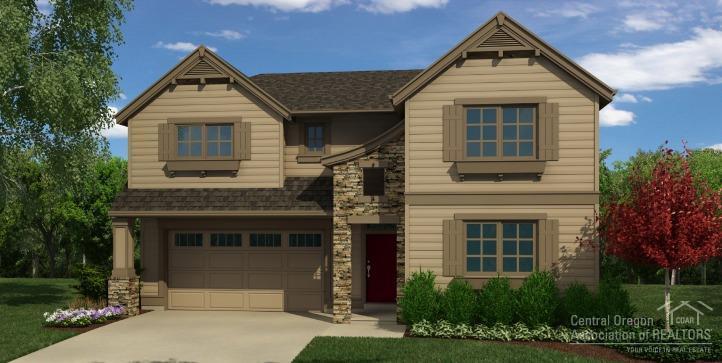 Chloe plan from Pahlisch Homes. Open layout, kitchen w/ quartz countertops, tile backsplashes, wood laminate flooring and 1st floor office space. Great room has a stone, gas fireplace & lots of windows for natural light. Master suite w/ tile shower & generous walk in closet. Big bonus room, too! Upstairs laundry & 2-car garage w/storage area for all of your toys to enjoy the Central Oregon lifestyle. Superior community amenities: pools/fitness center/gym/clubhouse. Photos of similar home. Chloe 2-A-2287-2