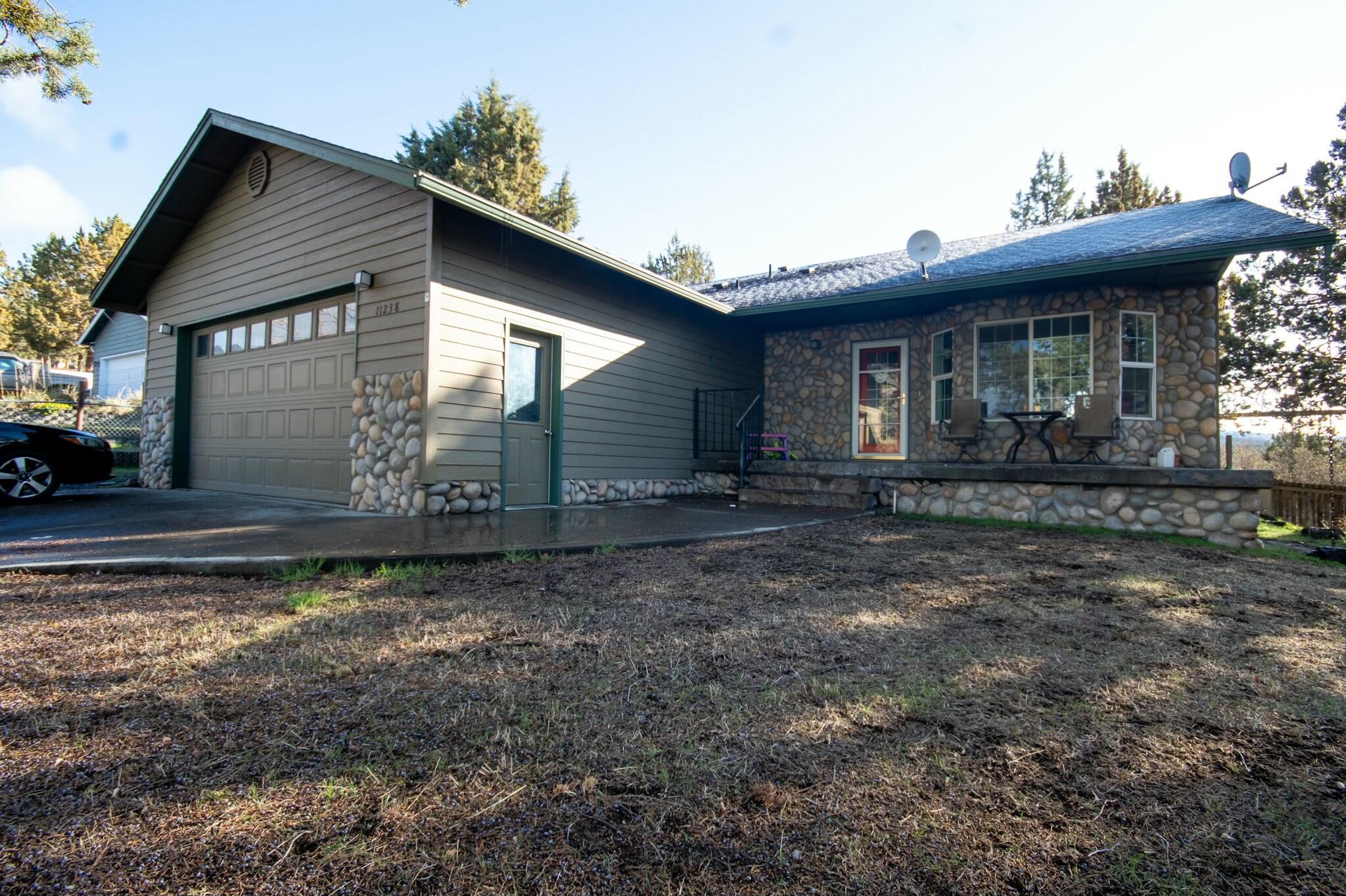 Back on market at no fault to the seller, the buyer could not sell their house. 

Enjoy all that Ochoco West has to offer with this single story 3 bedroom, 2 bath home with cultured stone accents. Open living area, large master bedroom with walk-in closet, fresh paint throughout the home, new insulation put in attic and under the home in 2024. Exterior features include established trees for landscaping, RV and toy parking, a covered front concrete patio, a fenced back and side yard as well as a back deck and storage building!