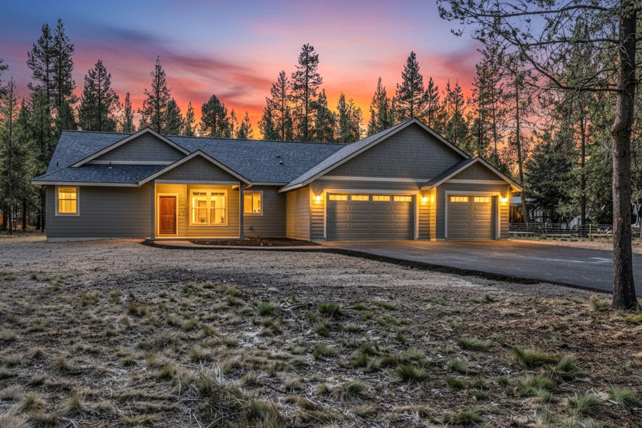 Welcome to this beautifully designed 3-bedroom, 2-bathroom home that perfectly blends modern comfort with timeless charm. From the moment you step inside, you're greeted by an open floorplan that creates a seamless flow between the living, dining, and kitchen areasâ€”ideal for both everyday living and entertaining. The kitchen is a true centerpiece, featuring a spacious island that offers ample room for meal prep, casual dining, or gathering with friends. In the living room, large picture windows flood the space with natural light, highlighting the home's inviting atmosphere and offering serene views of the outdoors.
The primary bedroom is a peaceful retreat, complete with a generous walk-in closet and an en-suite bath designed for relaxation. Two additional bedrooms provide flexibility for guests, a home office, or creative space. With thoughtful details throughout and a layout that maximizes both style and functionality. Seller is a licensed Real-estate agent in Oregon.