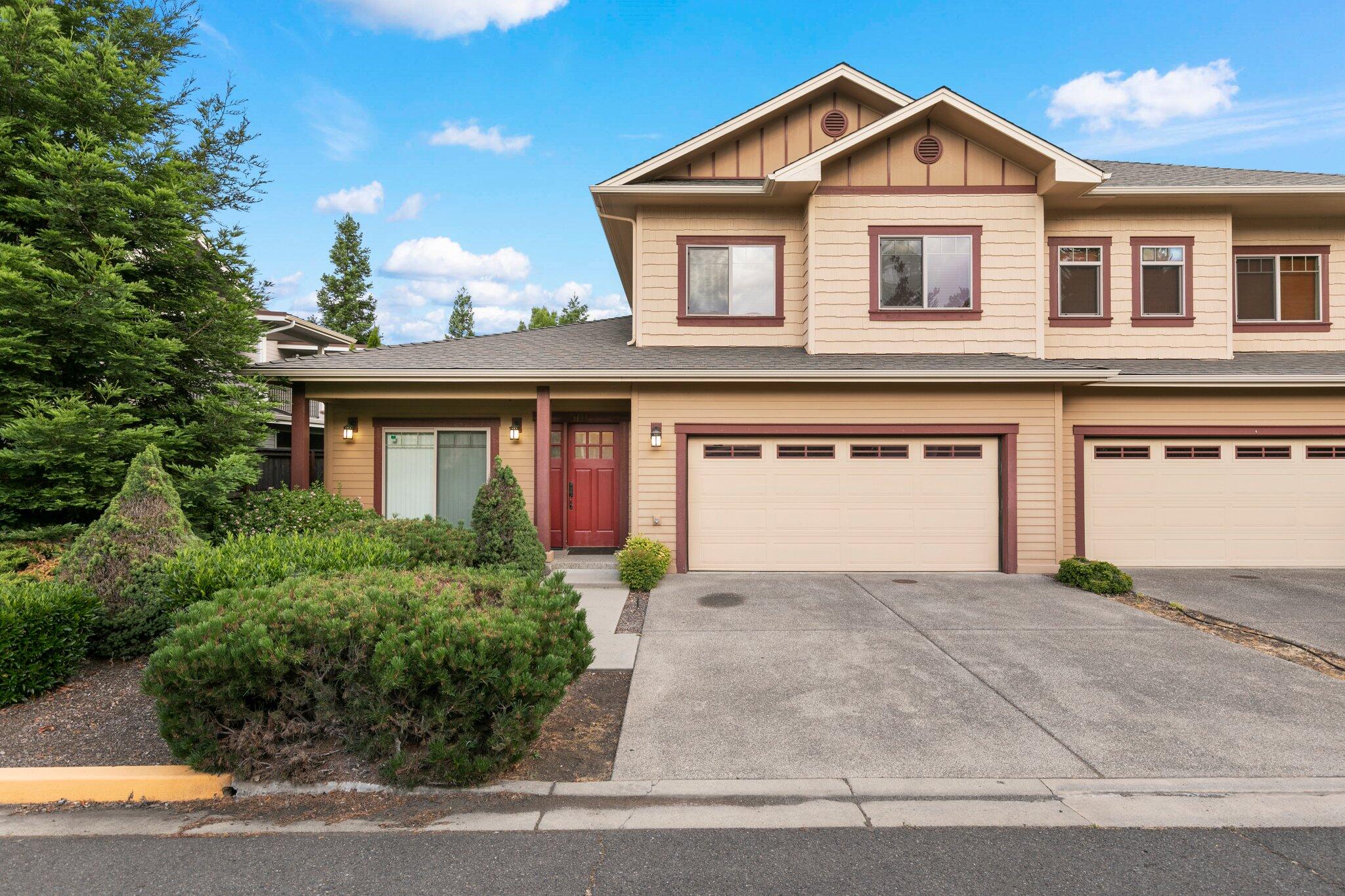 Beautifully well-kept townhouse located in the highly coveted Sequoia Village.  This Lovely craftsman style townhouse with an open concept features 1666 sqft. built in 2008, 3 bedrooms 2 1/2 baths, granite counters in kitchen with tiled backsplash, stainless steel appliances, eating bar, primary bedroom downstairs. with dual tub/shower, walk-in closet. Spacious living room with lots of natural light w/slider off both dining and living room to the patio.  Finished 2-car garage, located close to the club house, swimming pool and hot tub.