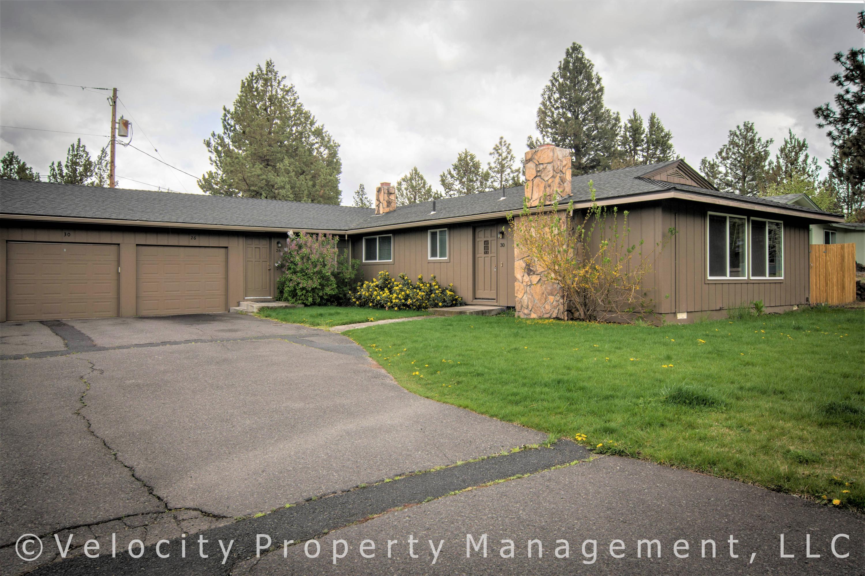 Prime Central location in the heart of Bend, this duplex has been well maintained and is fully rented. Both units are 1 level, 2 bedroom/1 bath, with similar floor plans, and have been updated under current ownership. Both units have ductless heat pumps and vinyl windows, attached garages, and there are large well maintained front yards. This is a very desirable, stable income property, and vacancies are rare.