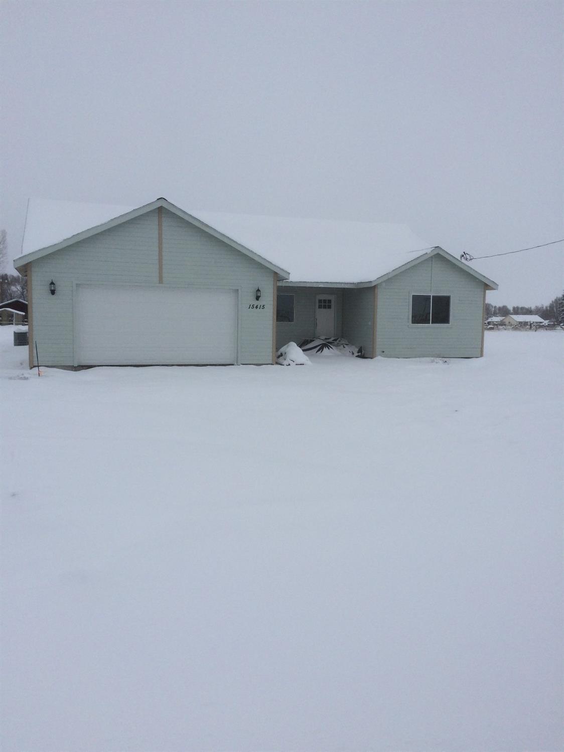 Brand new home for sale in Merrill, Oregon. 4 bedroom 2 bath single story with vaulted ceilings. Beautiful kitchen features island with granite counter. Built in pot filler over stove. Hybrid style electric hot water heater. Good sized double car garage. Price includes about 1000 sq. ft. sod in front yard and 1 year builder's warranty.