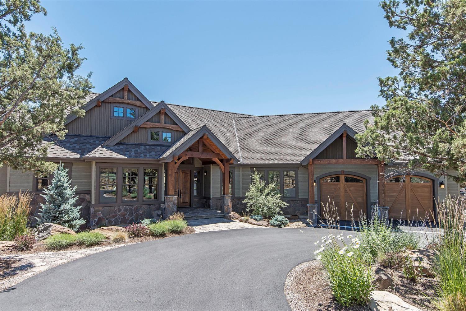 Stunning, one of a kind, custom built home on private 2.34 acres bordering the Deschutes Land Trust Whychus Creek Preservation area. Quality construction throughout this like brand new 2015 beautiful home. Gourmet kitchen with Thermador appliances. Tulikivi wood burning fireplace/stove/pizza oven in great room. Fireplace in the large, stunning master bedroom. Huge views of the canyon from a gorgeous covered deck with built-in BBQ. Only 8 miles to the town of Sisters!