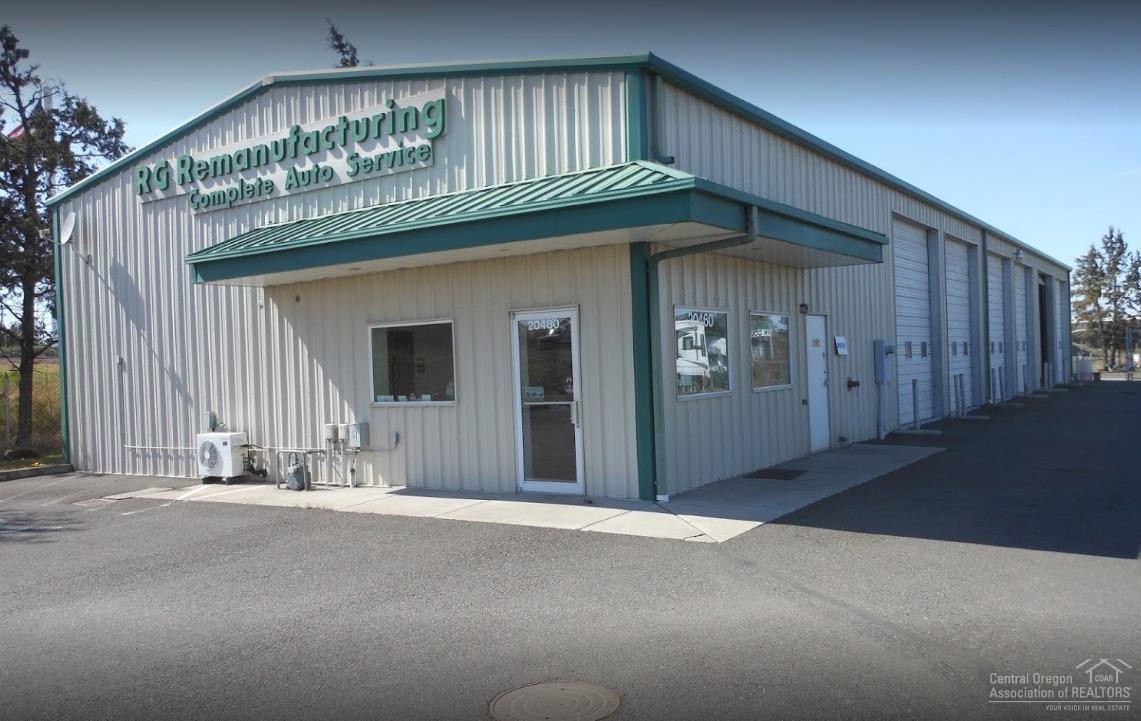 Building has excellent exposure w/signage & visibility to N Hwy 97. Across from Cascade Mall & Trader Joes. Neighbors include Uhaul, Coachmasters & Big Country RV. Well maintained building ready to occupy for Body Shop, tire store, auto/truck repair, manufacturing, etc, 2 ADA RR's, large office area, employee break room, 68x80' outside storage yard w/steel security fence. Forced natural gas heat w/elect heat & heat pump cooling in office. Epoxy sealed floors, exhaust system. Ready for investor, owner/user.
