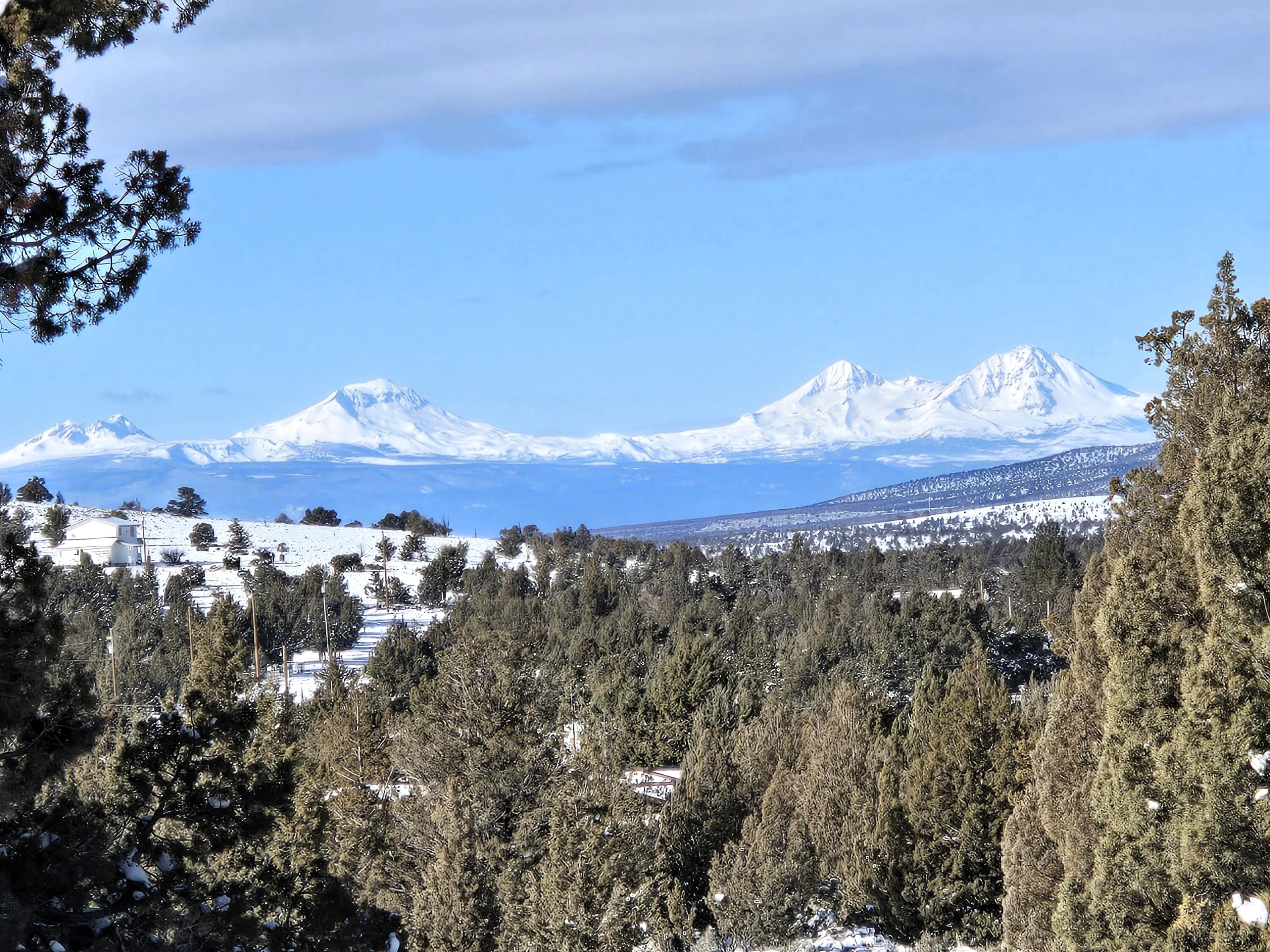 Beautiful Snowy Three Sisters Views!!! Nicely tree'd corner lot to provide privacy. Power is on the property.   Septic is approved for standard.  Choose to drill your own well, or make use of the community well.