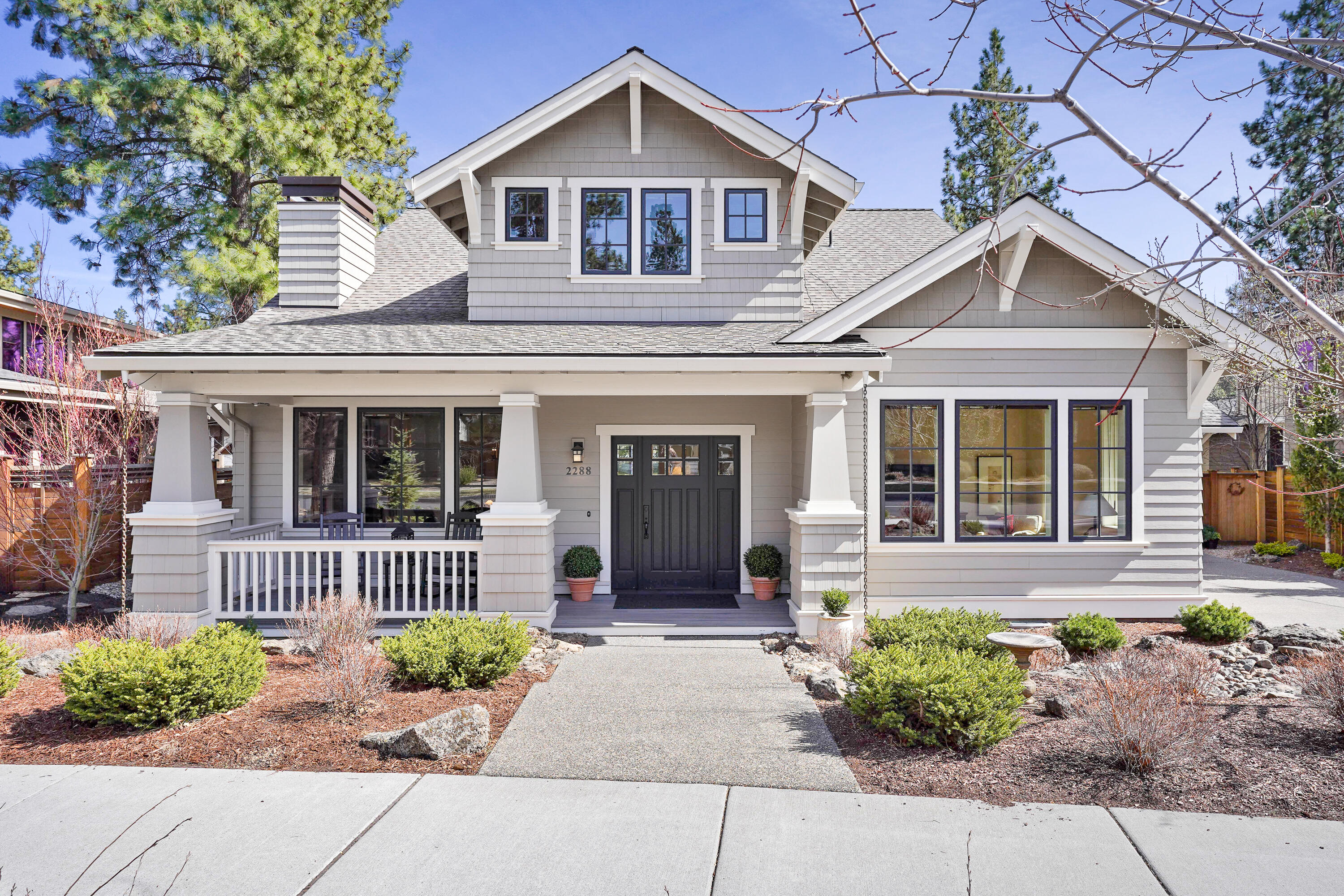 Welcome to this immaculate home in the heart of Northwest Crossing. The craftsman style, Greg Welch built property features DuChateaux wide plank European white oak flooring and SunValley bronze hardware. The living room features a Silver Falls ledge stone fireplace and a reclaimed mantle from an 1800s Eastern Oregon barn. Main level living complete with a den/reading room/office. Upstairs is a generous loft area with two bedrooms and a luxurious oversized full bath complete with soaking tub. The kitchen and dining room open up to a level and private back deck and a mature, landscaped, and fenced back yard. Wood, aluminum clad windows add to the quality of the curb appeal and landscaping in the front yard are second to none.  This neighborhood was thoughtfully designed to provide residents with conveniences like restaurants, shops, parks, schools and trails. Pedestrian-friendly streetscapes and patios invite neighbors out of their homes, resulting in less reliance on vehicles.