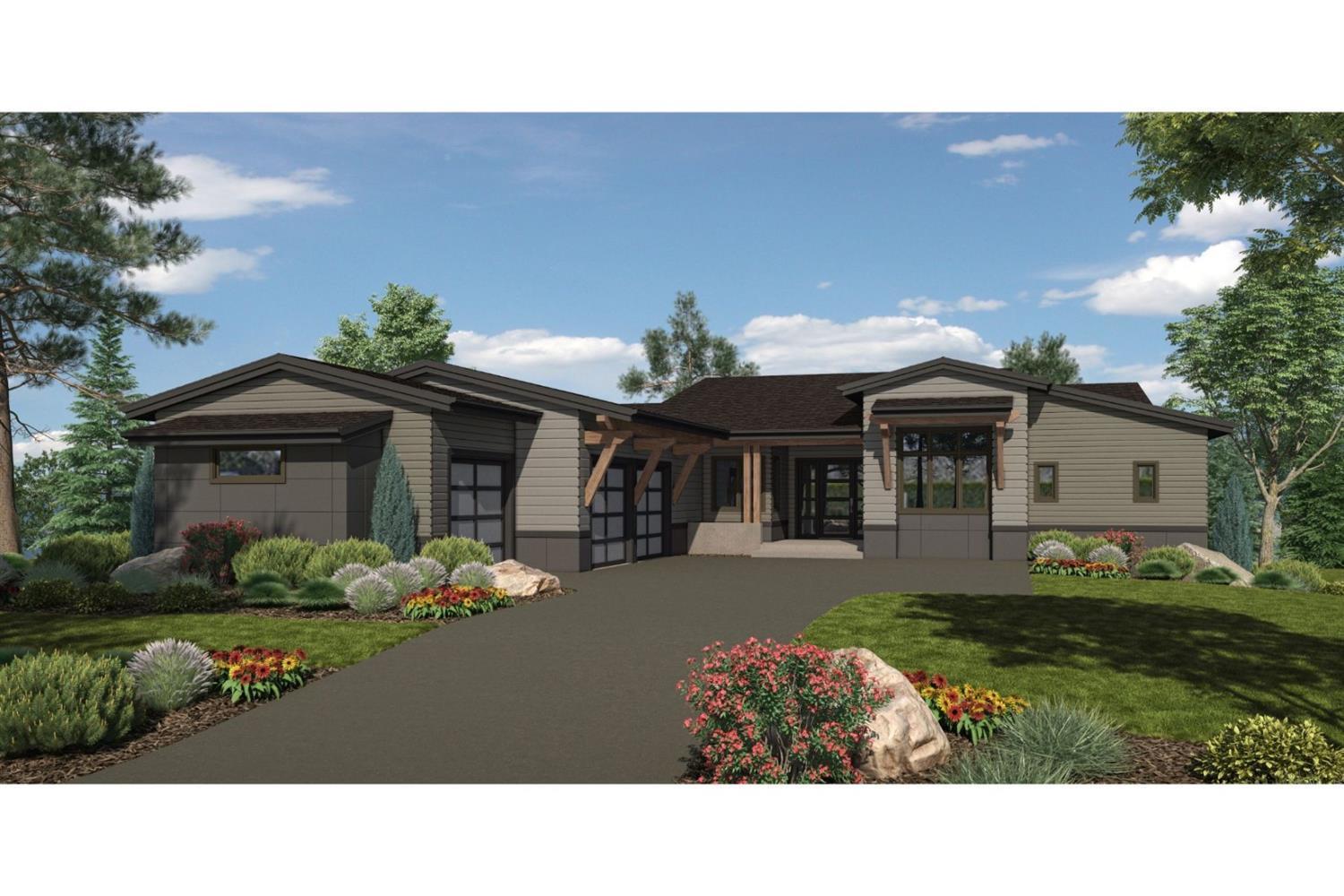 High desert landscape, Cascade Mountain views and the big Bend sky are just a few natural elements to be enjoyed from back of this new NW Contemporary home on lot 254 in Tartan Druim. Situated on close to a half acre, this 3,238 sf single level home features an open great room floor plan with vaulted ceilings, gourmet kitchen 4 en-suites with nice separation between the master and secondary bedrooms, study, and 3 car garage. Additional features include exposed beams, custom cabinetry, rich woods, solid surfaces, designer tile, high end appliances, built in fridge and A/C. Set in Tetherow & bordering the Deschutes National Forest, Tartan Druim offers direct access to Phil's Trail & is conveniently located on Bend's West side. The neighborhood park, Tartan Place, features 3 acres of grass, bocce ball courts, firepit, and more.