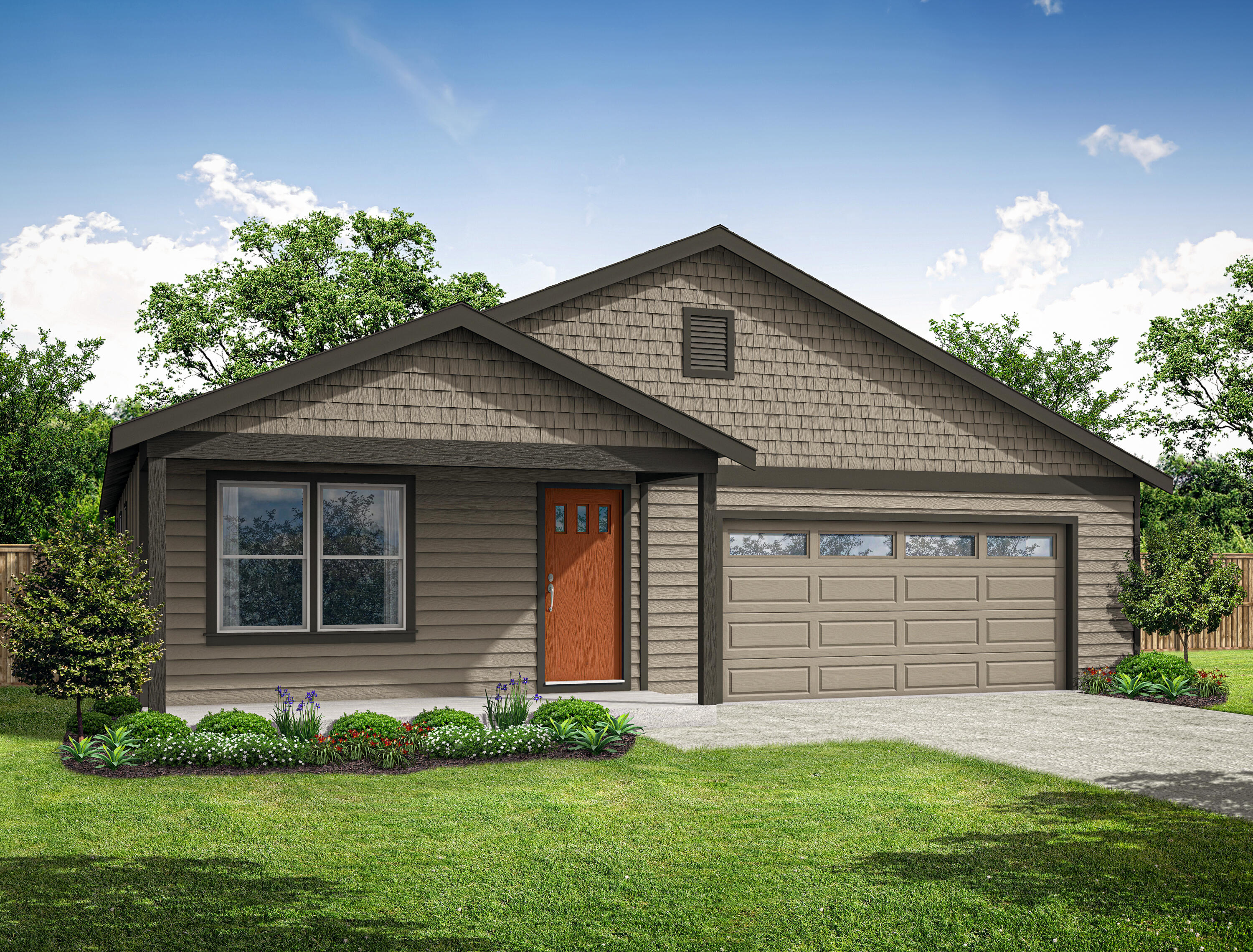 Welcome to Sagebrook Estates! This thoughtfully designed home features 4 bedrooms, 2 bathrooms, and a spacious great room layout. Enjoy modern living with LVP flooring, plush carpet, and abundant natural light. The open-concept kitchen is equipped with quartz countertops, stainless steel appliances, and ample storage. Stay comfortable year-round with a ductless heating/cooling system and enjoy endless hot water from the tankless water heater. Energy Star certification means lower utility bills and reduced environmental impact. The home includes a double car garage and landscaped front yard. Located in the desirable Sagebrook Estates community, this property offers a peaceful neighborhood feel whild being conveniently close to parks, schools, and local amenities. Whether you're relaxing at home or entertaining guests, this home offers comfort, efficiency and style in one inviting package.