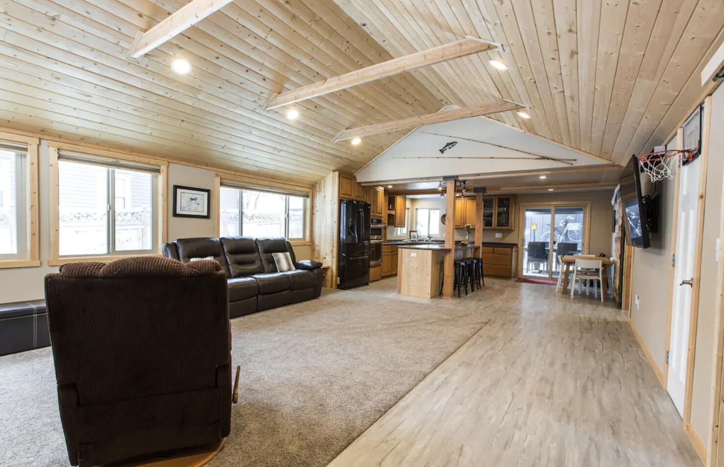 Cozy Craftsman Bungalow renovated to the studs within walking distance to everything West Side!  Open beams, warm wood accents and a gas fireplace create an inviting space to gather.  Open concept, main floor living connects with the kitchen creating great family and entertaining space.  Renovation completed in 2018 with the addition of a detached and permitted garage and ADU.  Ready to become your new Bend, Oregon Basecamp!