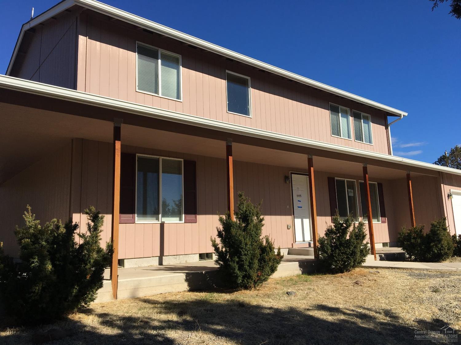 Beautiful setting in Crooked River Ranch. This lightly lived in home has lots of room for a large family. 2080 square feet, two master suites(one on the main), 4 large bedrooms - or convert one to office/den, 3.5 bath, walk-in closets tons of storage, fenced back yard w/patio, RV parking. Property is fully fenced including gated driveway. Bring your toys and animals & enjoy the life on the ranch!