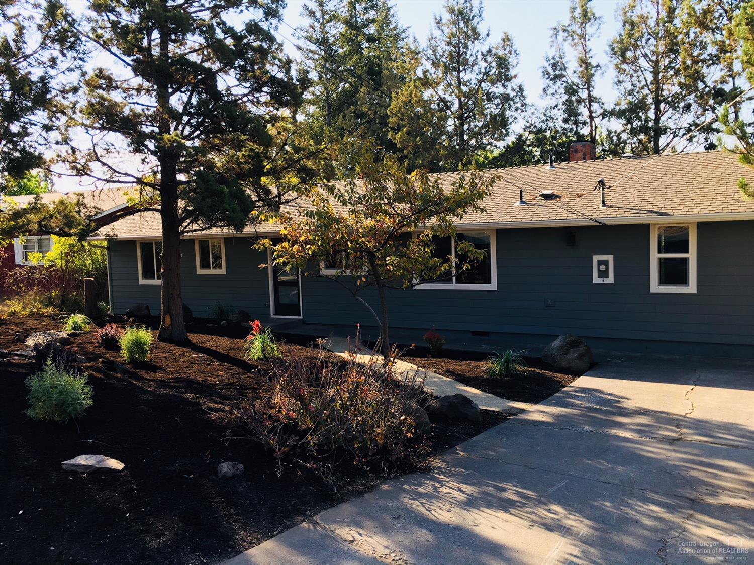 Like NEW! This Westside single level charmer won't last long! Newly remodeled inside & out, this 4 beds, 2 bath 1488SF home features new kitchen, bedrooms, baths, appliances, flooring, plumbing/light fixtures, windows/doors, int/ext paint, TREX decking, front landscaping & more! Open living area, great room, master suite separate from other beds, large .22 acre lot with alley access. Conveniently located off Awbrey Road, close to downtown & Deschutes river trail, zoned RS with potential ADU possibilities (check with City of Bend). Owners are Licensed Realtors in the State of Oregon.
