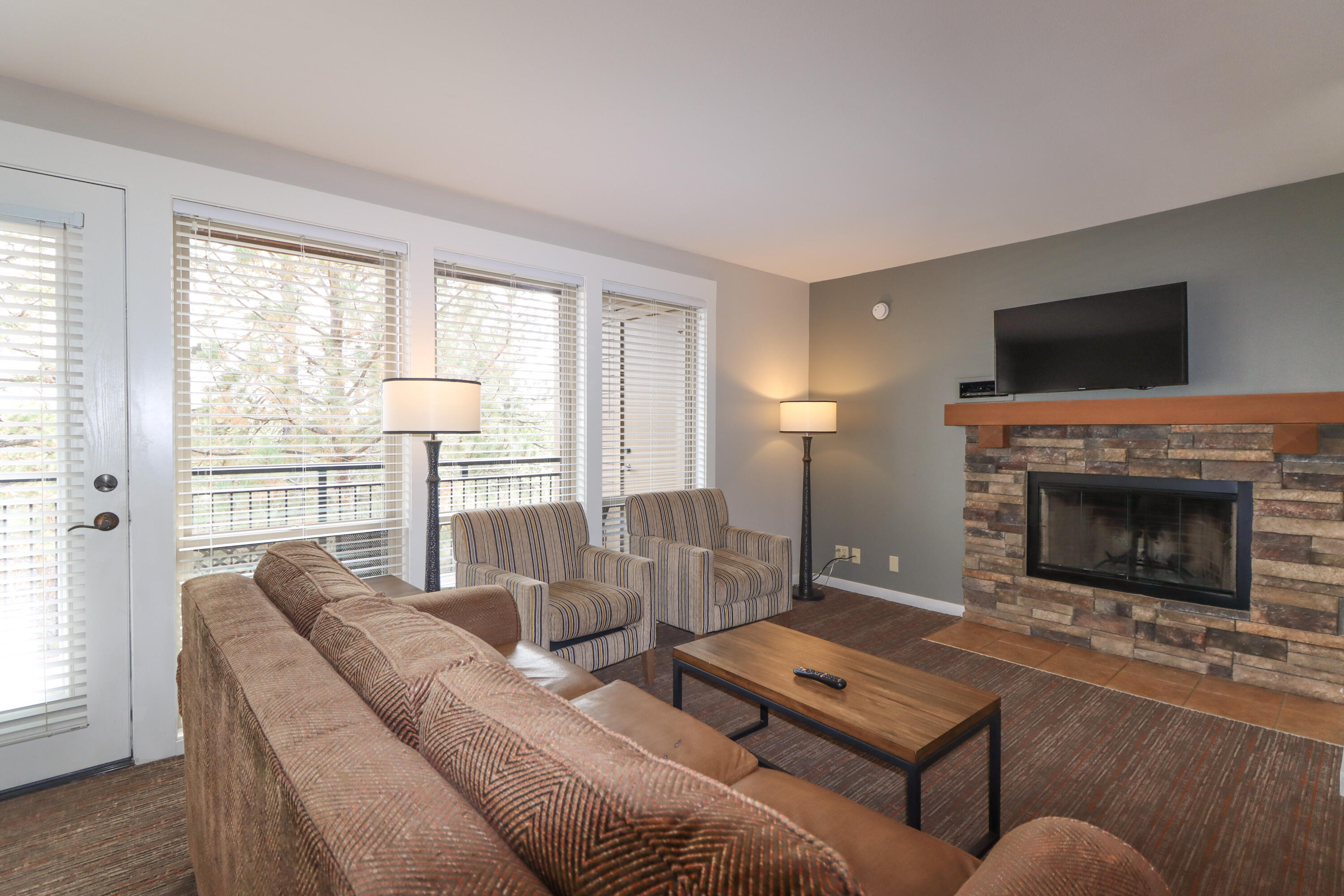 Here is a chance to own a 1/6 share (8 rotating weeks a year) in this very rare to market 3 bedroom/2.5 bath unit which occupies 1-level on 2nd floor of condo building #8.  Features include a fireplace, 2 bedrooms have private bathrooms, a private deck with beautiful views including rare view of Pond from the deck, and close proximity to pools & hot tubs. You can't own anything closer to skiing at Mt. Bachelor than a condo @ Inn of 7th Mtn. Enjoy all the amenities of the resort including restaurant, lounge, pools, hot tubs, ice skating, fitness center, tennis, mini golf and more. Nearby are multiple golf courses, whitewater
rafting, kayaking, nature walking trails, and close proximity to Old Mill District and Downtown Bend.
Live the Central Oregon luxury lifestyle without paying the hefty price tag!