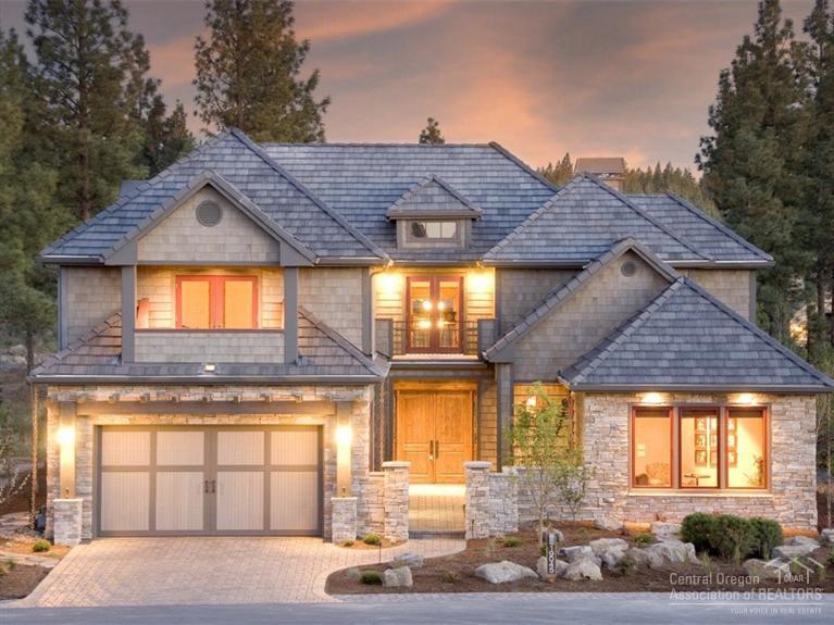 An exceptional home by Artisan Homes and Design. Winner of COBA Tour of Homes; featuring rustic fir floors; distressed custom alder cabinets; hand troweled plaster walls; soaring ceilings; top of the line appliances, fixtures and lighting throughout. All bedrooms are suites. Wonderful outdoor living space for relaxing or entertaining. Located in the quiet community of Three Pines on Bend's NW side.