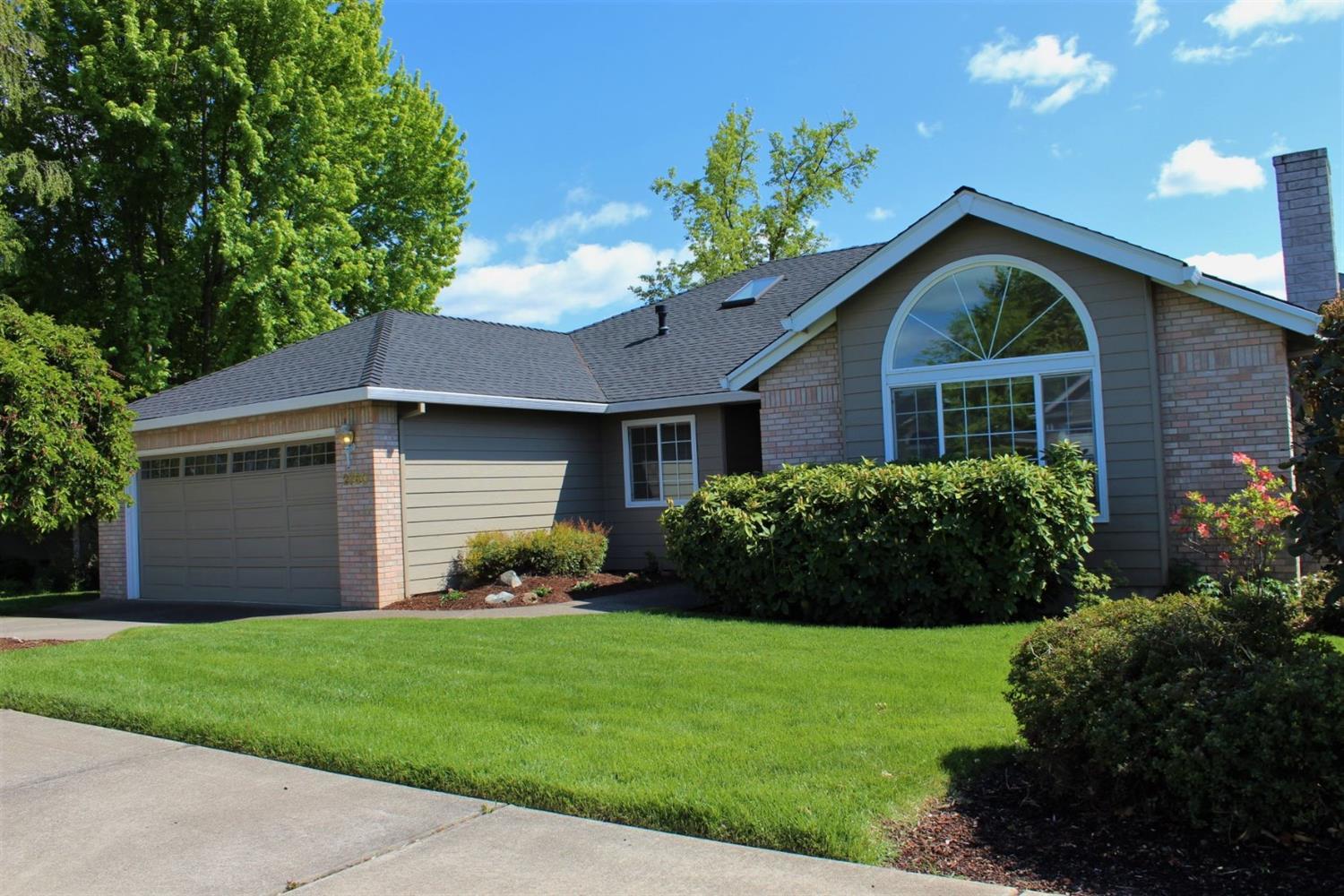 Great family home in a desirable neighborhood. This home has vaulted ceilings and an open floor plan that adds a bright and spacious feeling. The kitchen is designed for entertaining while cooking, it has a breakfast bar that opens to one of the family rooms. The owners upgraded the kitchen with granite counter and new appliances. The family room opens to a large trex deck that has amazing views of the mountains. The dining nook also shares the same views. The 2nd family room has a cozy a gas burning fireplace and views off the front of the home with large picture windows. There is also a formal dining room off the kitchen. The oversized master bedroom is large enough to add a sitting area and has a slider to the back deck. The deck has a custom retractable awning to shade the evening sun your view overlooks the beautifully landscaped backyard including raised garden beds. This is an ideal family home with all the living spaces on one level.