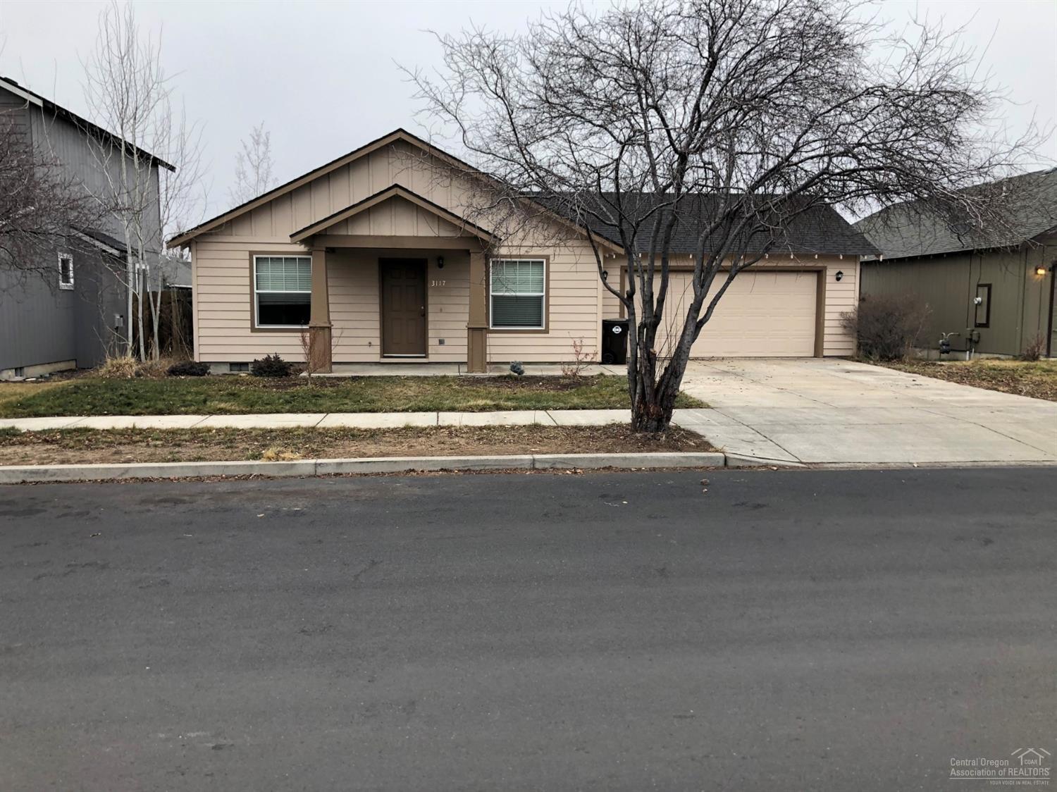This is a great opportunity to own a home with a ton of potential. This large living 3 bed 2 bath home features a very usable floor plan with vaulted ceilings and an open concept. The home comes equipped with gas heat, central A/C, and underground sprinklers on the exterior with a large yard and nice sized back deck. There is a ton of potential for investors, first time home buyers or someone looking for some sweat equity!