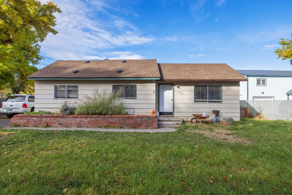This move-in ready 3-bedroom, 1-bathroom ranch-style home sits on a spacious 0.49-acre lot in a quiet, central Klamath Falls neighborhood. Inside, you'll find fresh paint and updated flooring throughout, creating a bright and inviting atmosphere. The large detached garage offers ample storage or workspace, while the expansive yard provides plenty of room for gardening, play, or future projects. Enjoy peaceful living with the convenience of being close to town amenities, schools, and parks.