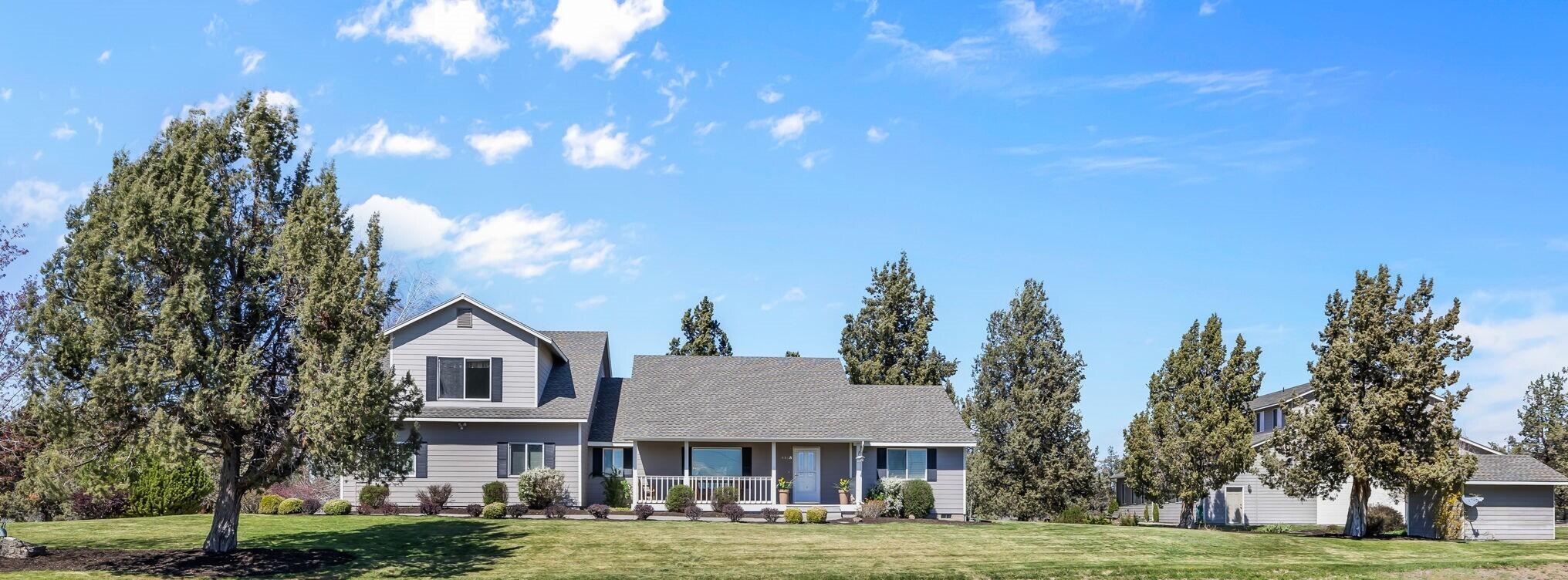 Welcome to the Heart of the High Desert! Nestled on a serene 10-acre parcel on the sought-after NW side of Redmond, is this custom built, 1 owner home that has been lovingly maintained and boasts a fantastic floor plan. The main floor includes the primary suite and 2 additional bedrooms.
The great-room floor plan is perfect for all gatherings featuring a spacious dining area that connects perfectly to the kitchen & living room. Upstairs, a large bonus room awaits, a perfect space to enjoy movies, games or anything else you desire. 
Step right out back from the kitchen or primary bedroom to a large composite deck to be enjoyed all summer long. Surrounded by farmland makes this home a peaceful & relaxing place.  5 acres of water rights w/a large holding pond for irrigation.
The shop/barn is 60x56 with drive through RV doors, a large flex space & 3 private rooms.
Ideal location, just minutes to Eagle Crest Resort, Smith Rock, the Deschutes River & all Central Oregon has to offer!