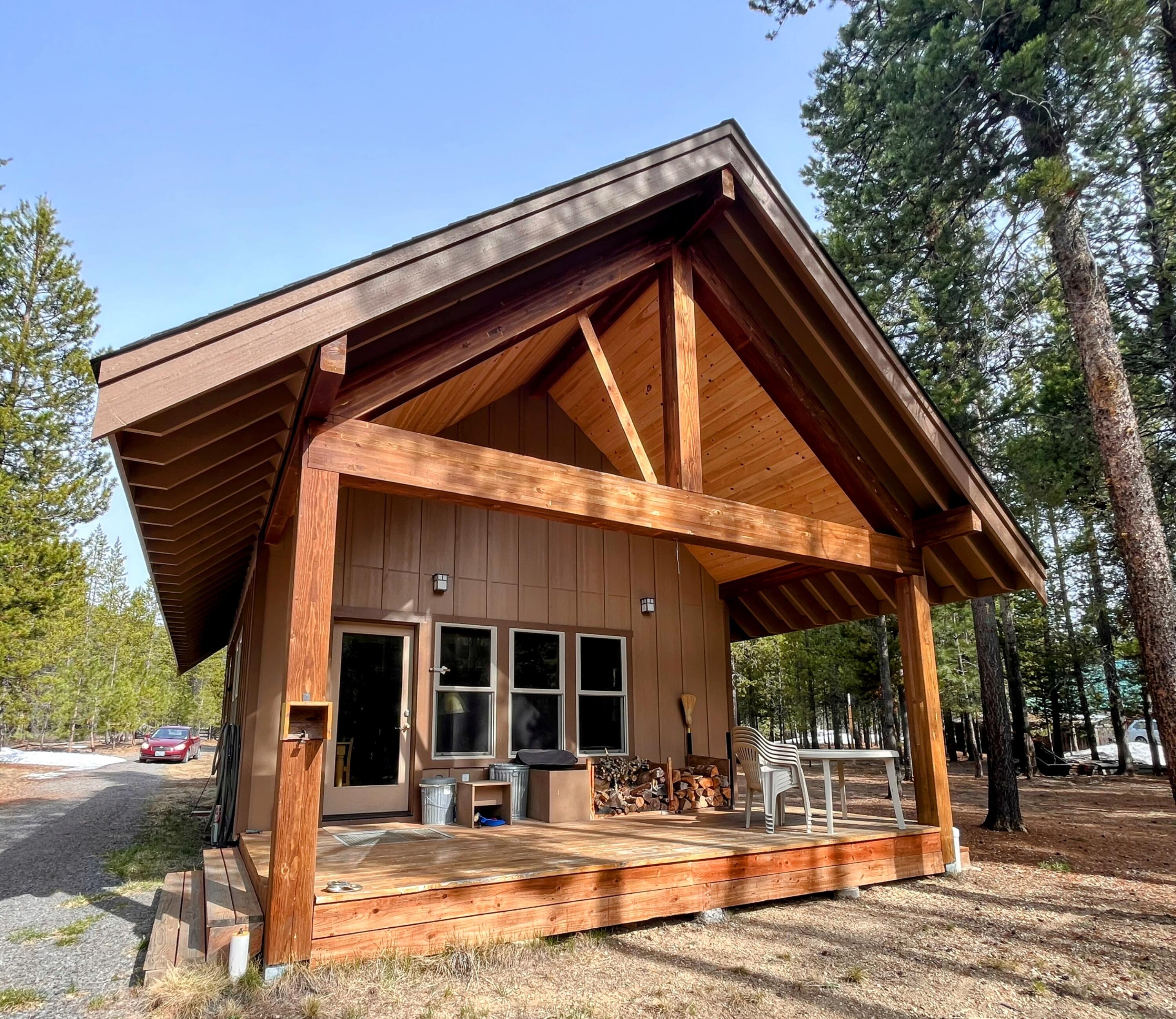 Discover the perfect getaway in this stunning one-bedroom, one-bathroom cabin with a roomy loft that comes fully furnished. It is on 1.09 acres and has over 200 feet of creek frontage. Access to the driveway is gated, providing added security. This property is not just a home; it's an experience featuring a generous storage area and a 50-amp plug-in for convenient electric car charging. The cabin boasts exceptional water quality and is ideally located near Crescent and Odell Lake, the picturesque Little Deschutes River, and the thrilling Willamette Pass Ski Resort. Enjoy the great outdoors with easy access to National Forest land and an array of snowmobile and four-wheeler trails, guaranteeing year-round adventure. Embrace the endless fun and relaxation opportunity—this cabin is waiting for you!