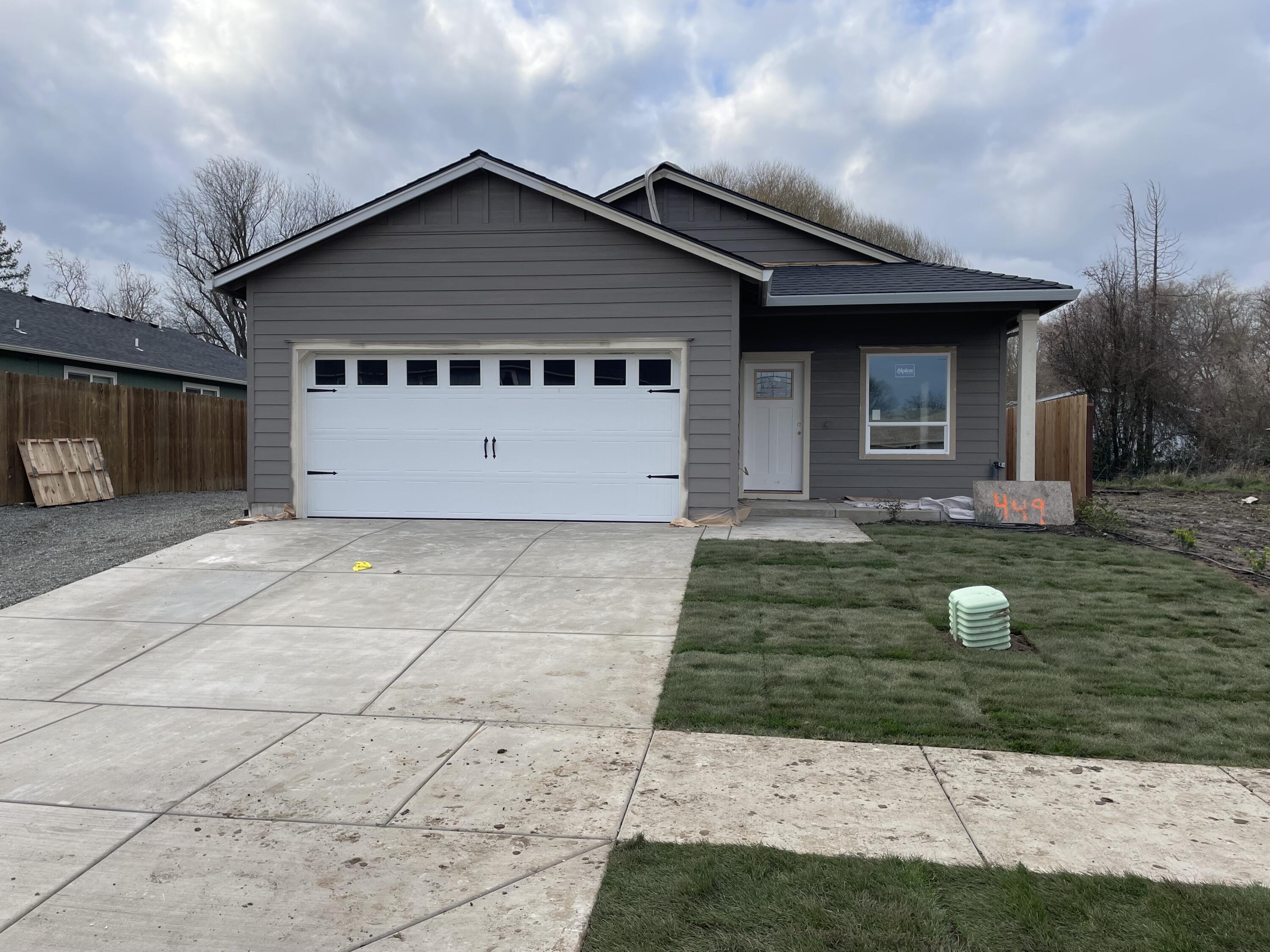 BRAND NEW HOME in West McAndrew Subdivision! Home is located back in a small neighborhood and Built by local builder, Horton Homes Inc..  Gorgeous 1410' sq.ft, single level living. 3 bedroom, 2 bath.  Open floor plan with vaulted ceilings makes this home feel spacious. Home features, open concept floor plan,  Custom cabinets, Granite, Gas appliances, Vaulted Ceilings, Walk in closet, Laminate flooring, Covered back porch.  Approx.12' x70' Side Parking and much more. Selling agent is related to Seller and Builder. All information is provided in good faith and is believed to be true and accurate. Pictures are for illustration only but will be  very similar to actual.